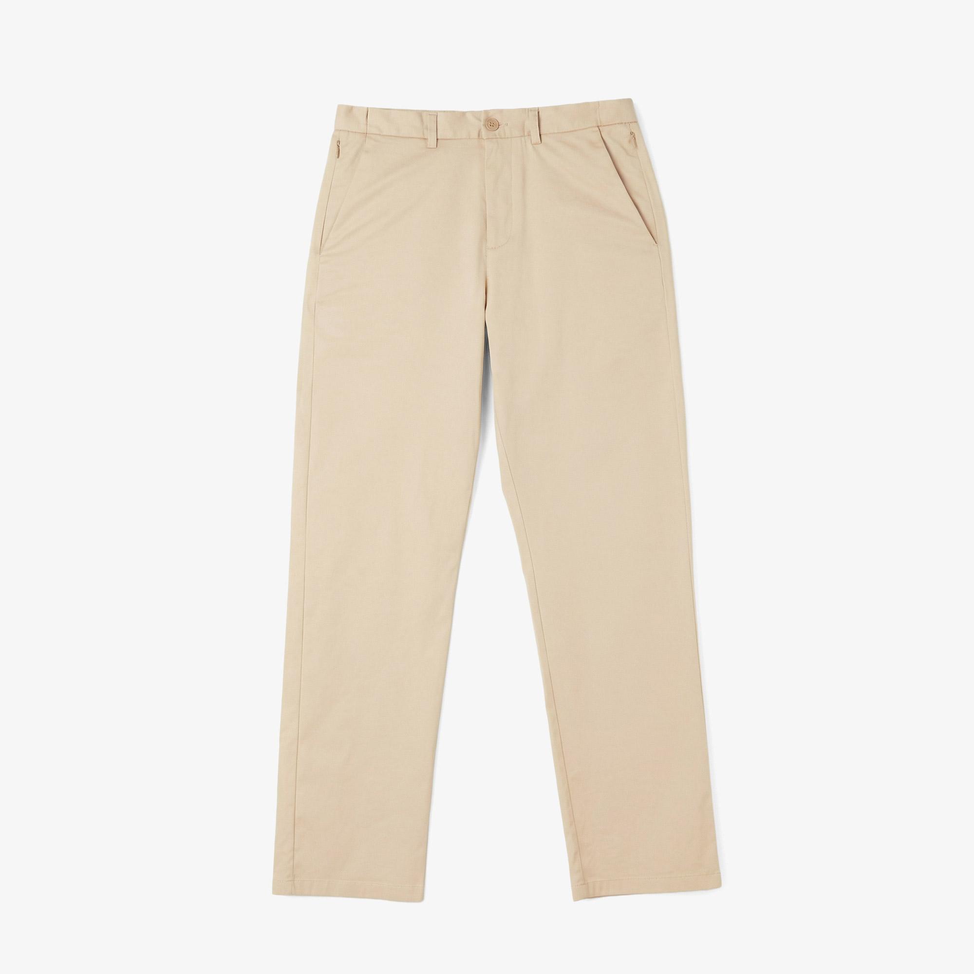 Lacoste Erkek Regular Fit Bej Chino Pantolon