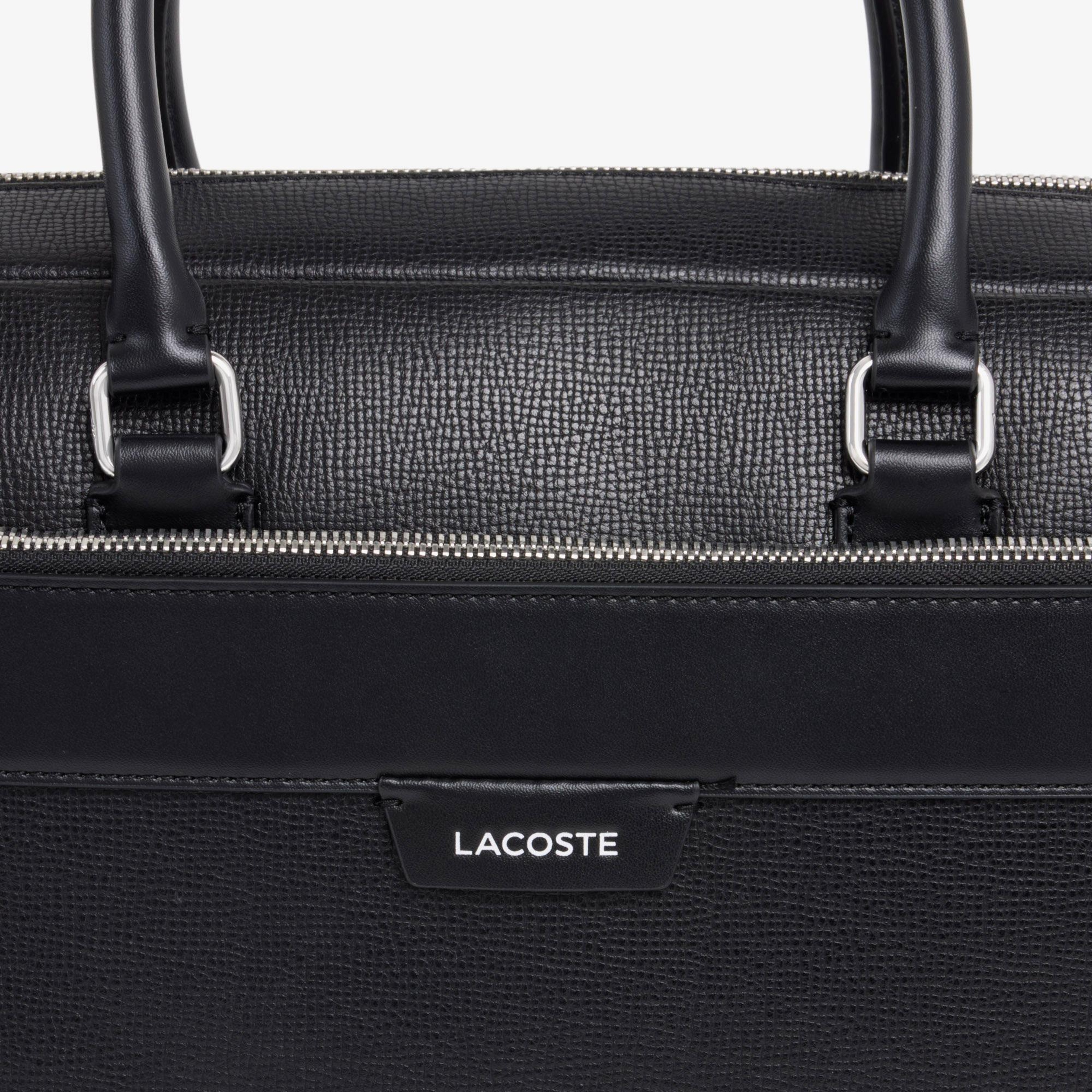 Lacoste Erkek Deri Siyah Laptop Çantası
