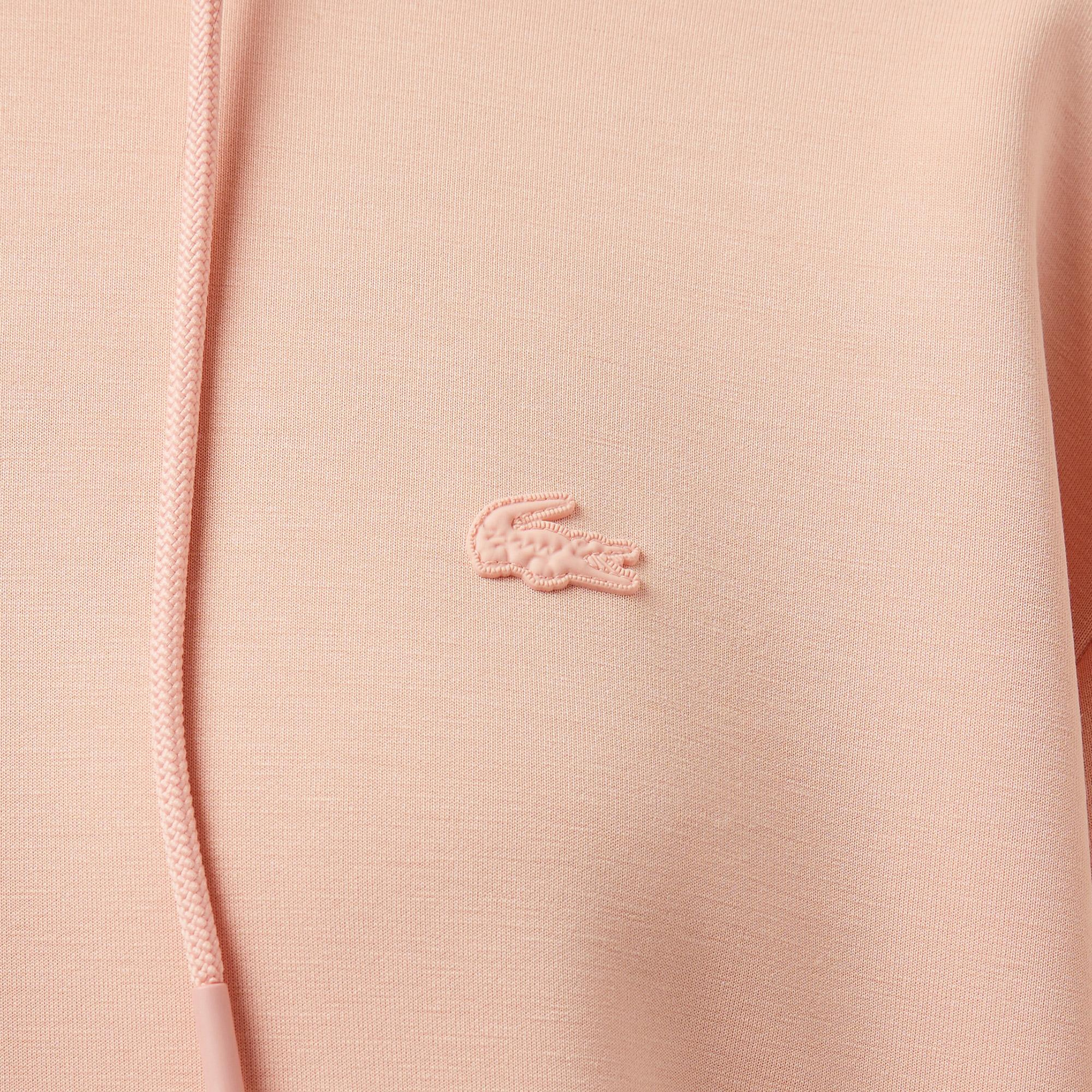 Lacoste Kadın Regular Fit Kapüşonlu Pembe Sweatshirt
