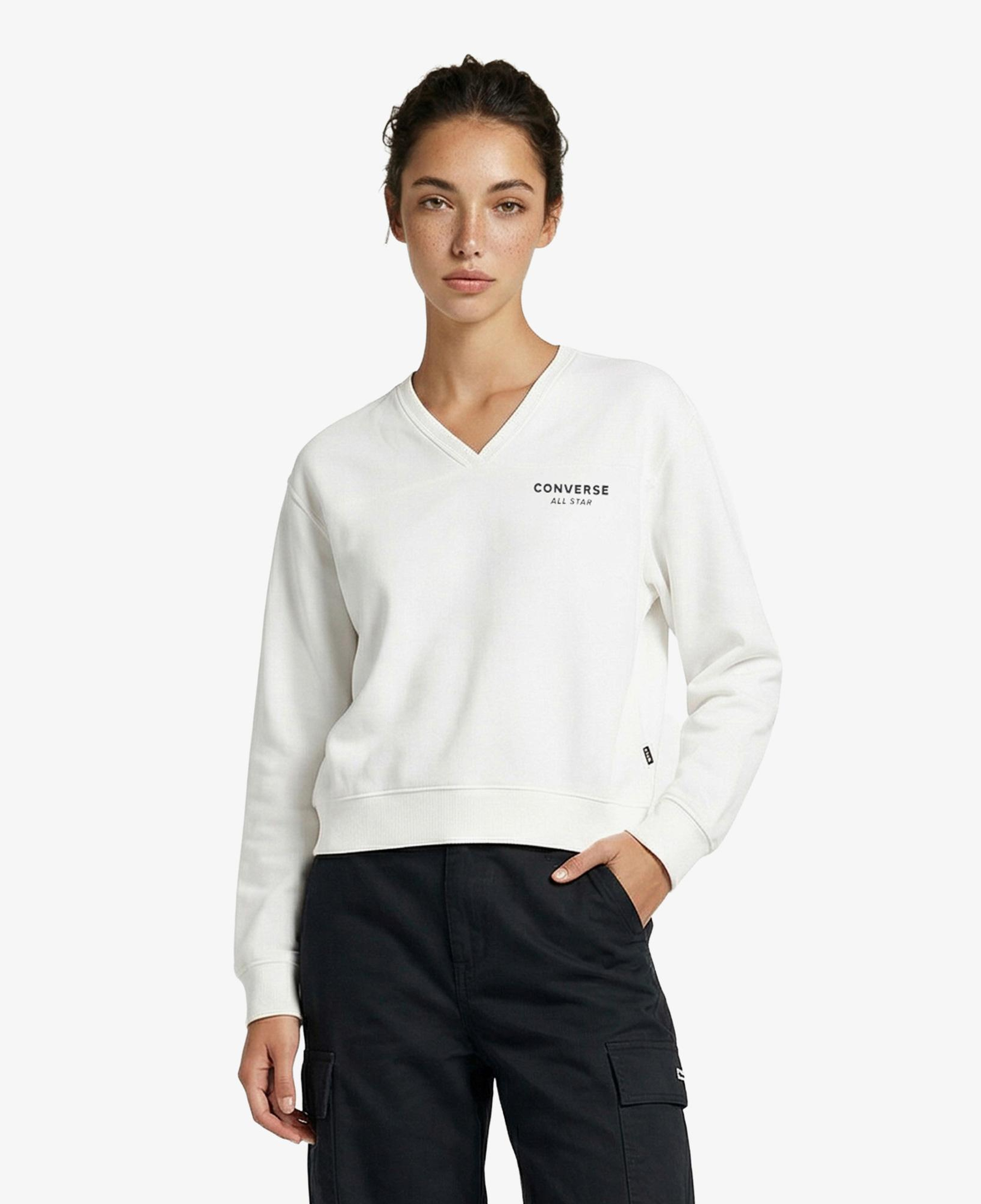 Converse Kadın Beyaz Sweatshirt