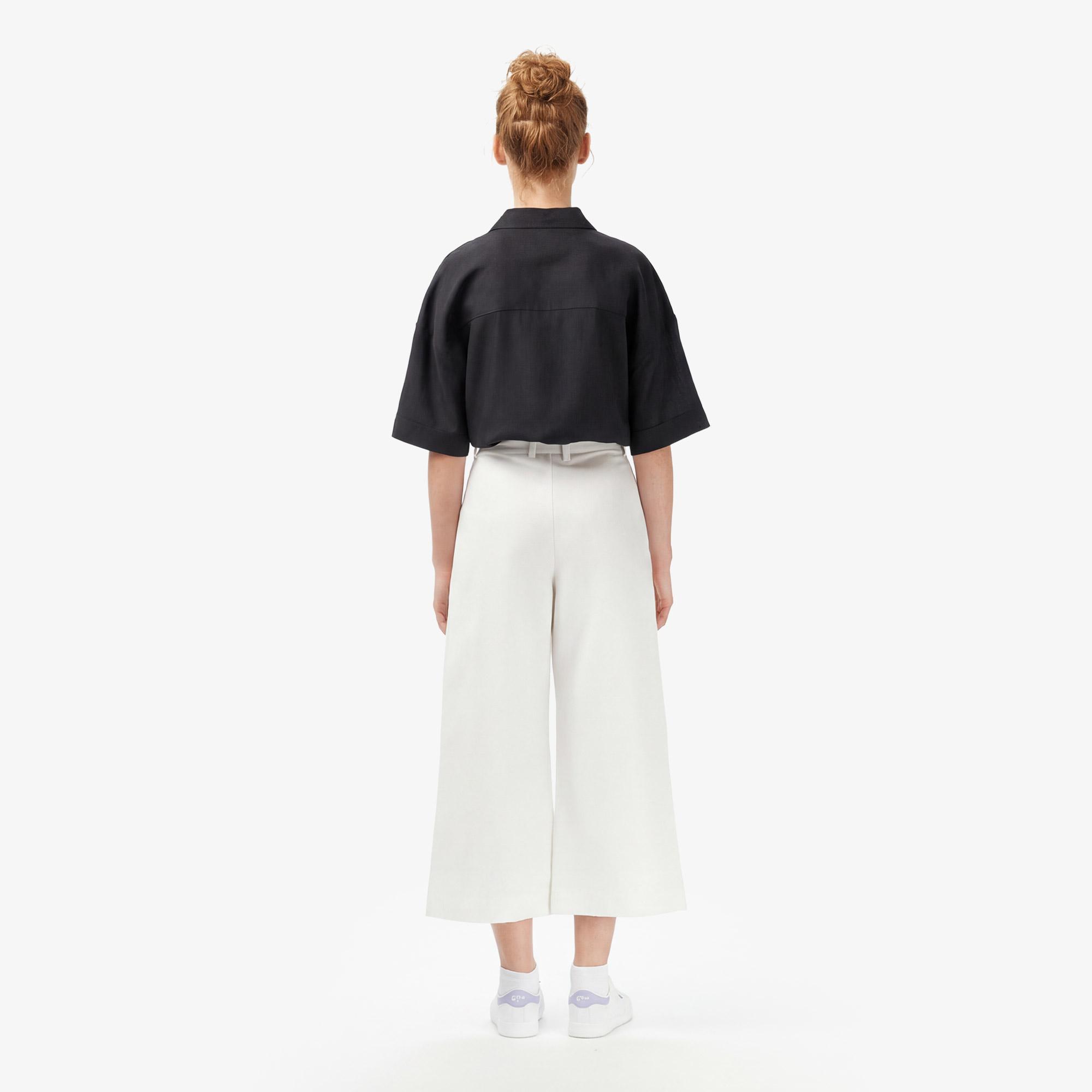 Lacoste Kadın Relaxed Fit Krem Pantolon
