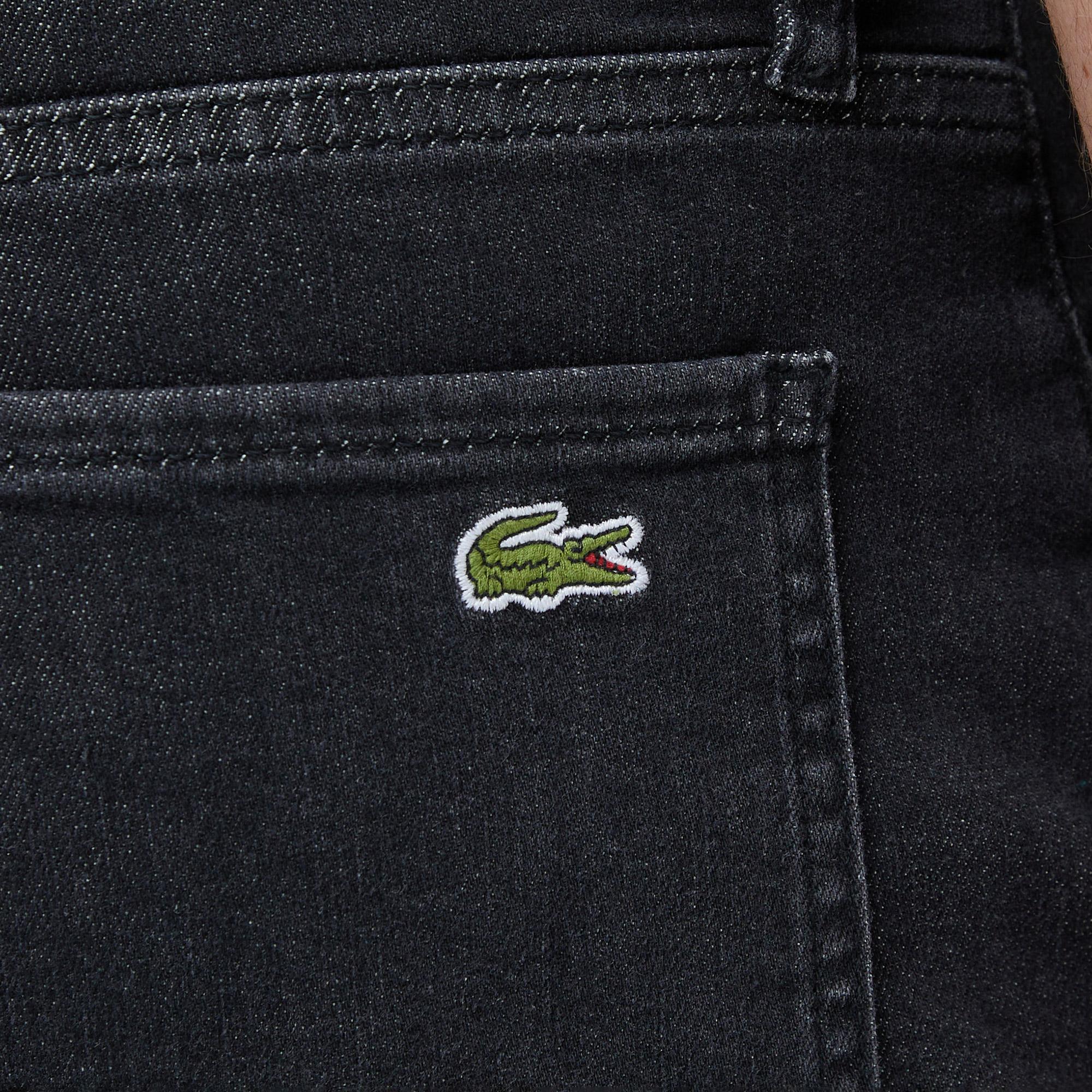 Lacoste Erkek Slim Fit Koyu Mavi Jean Pantolon