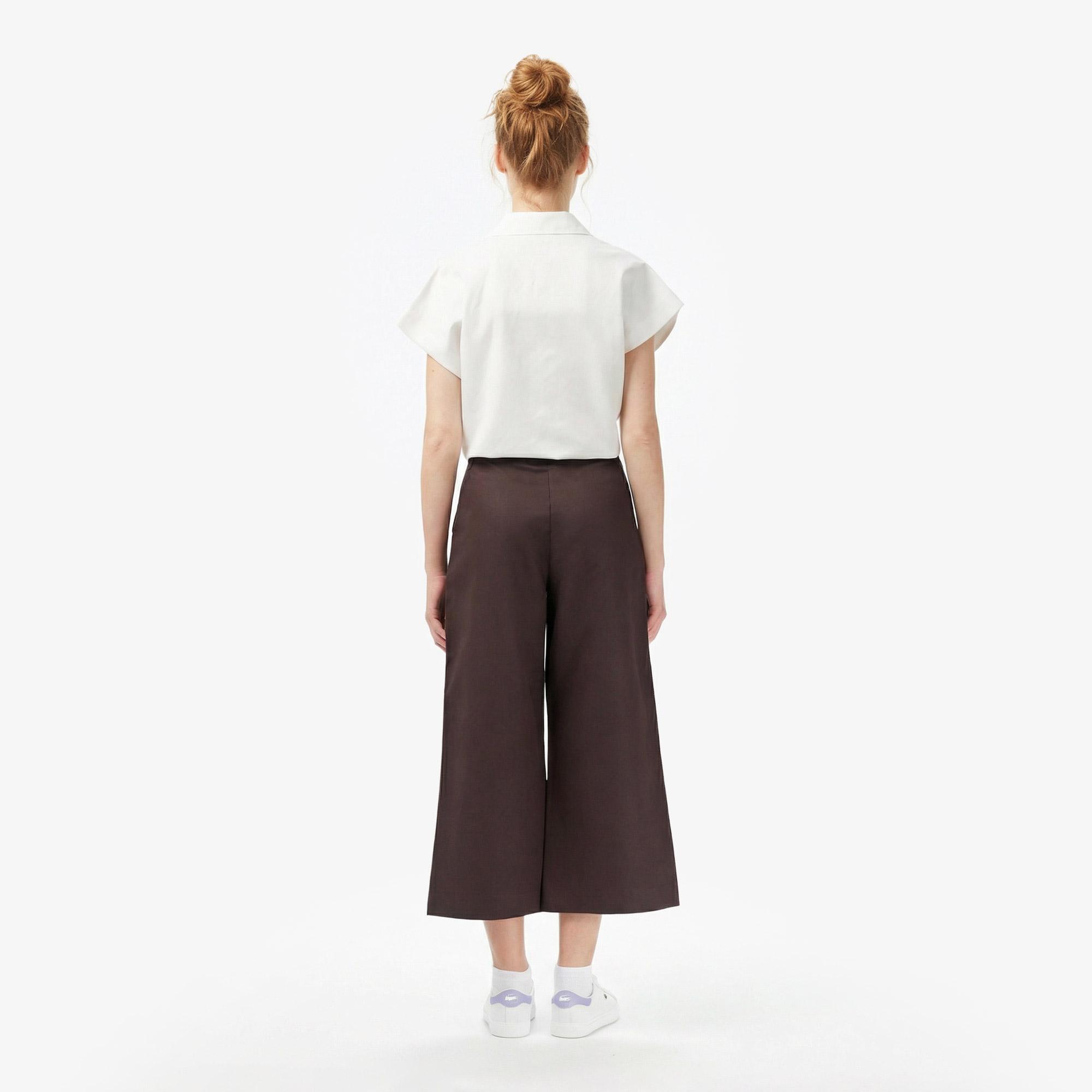Lacoste Kadın Relaxed Fit Kahverengi Pantolon