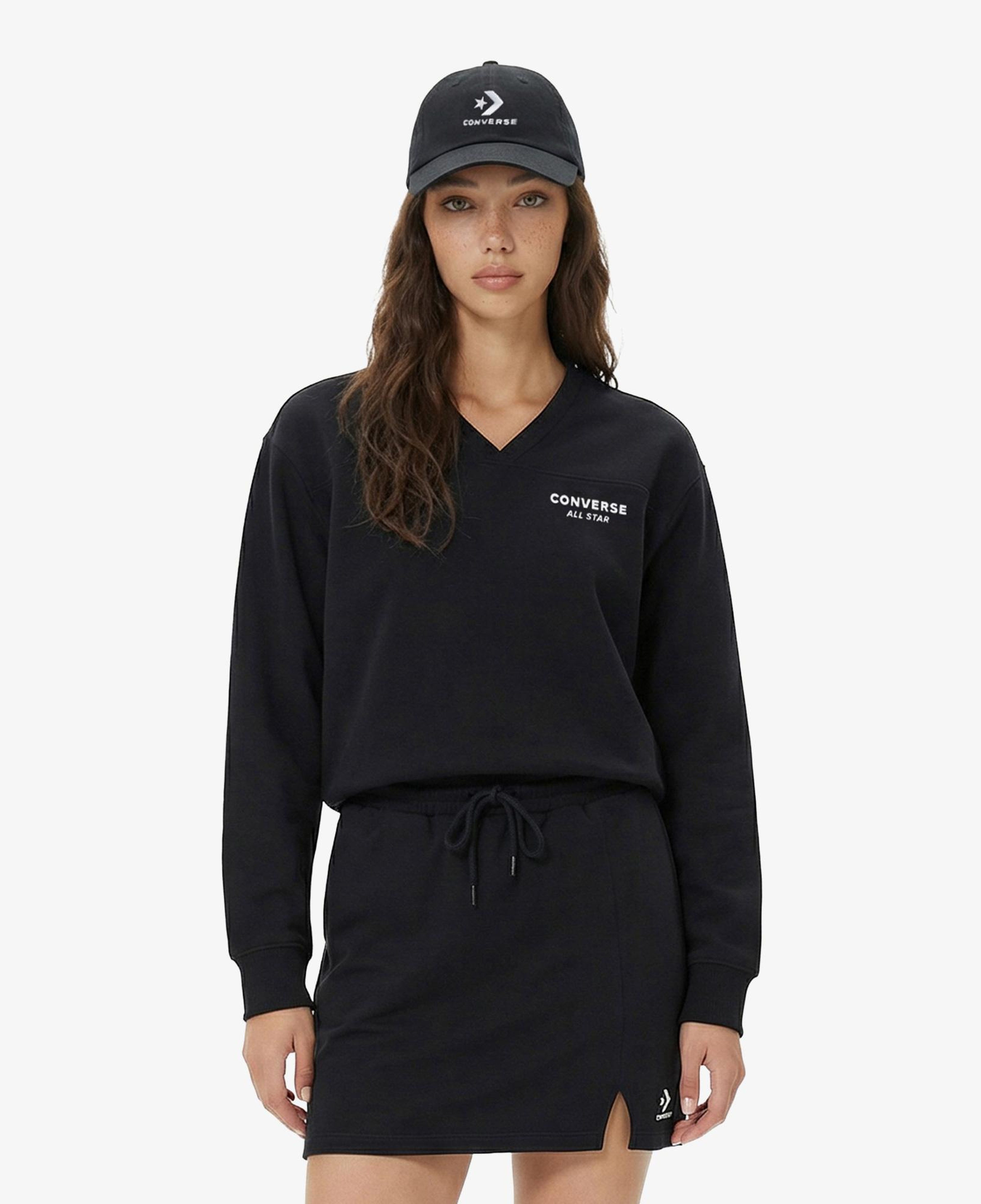 Converse Kadın Siyah Sweatshirt