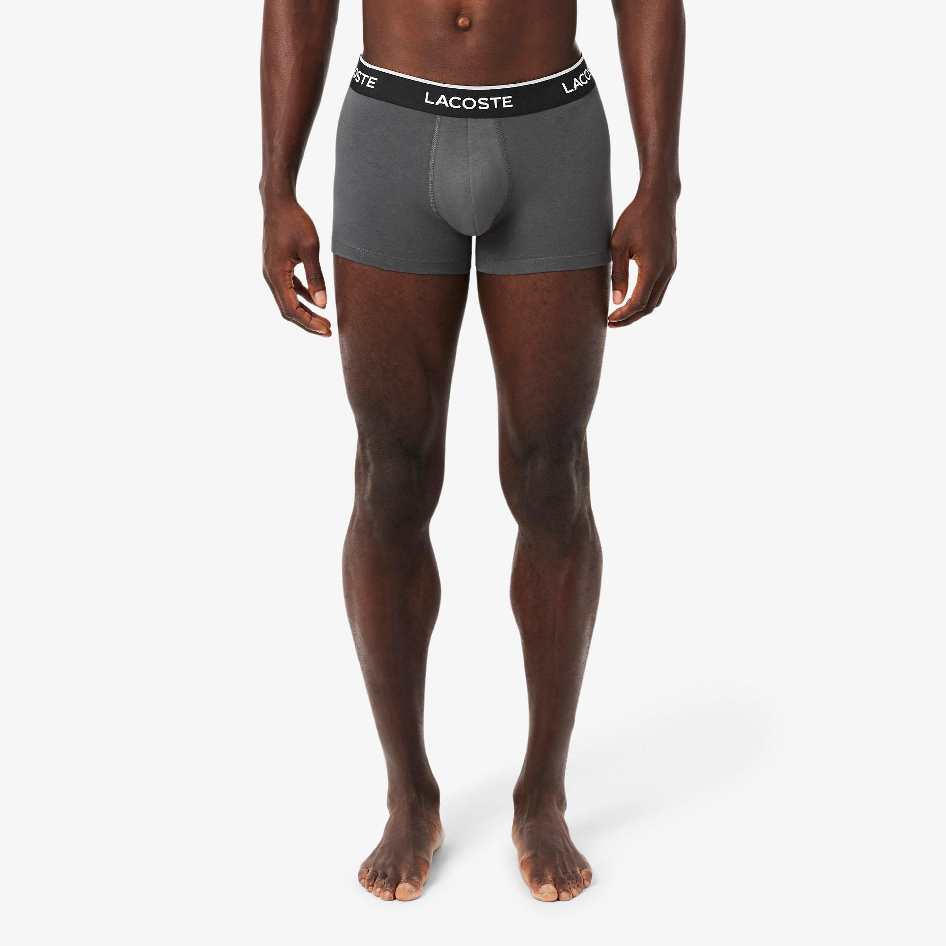 Lacoste Erkek Gri Boxer
