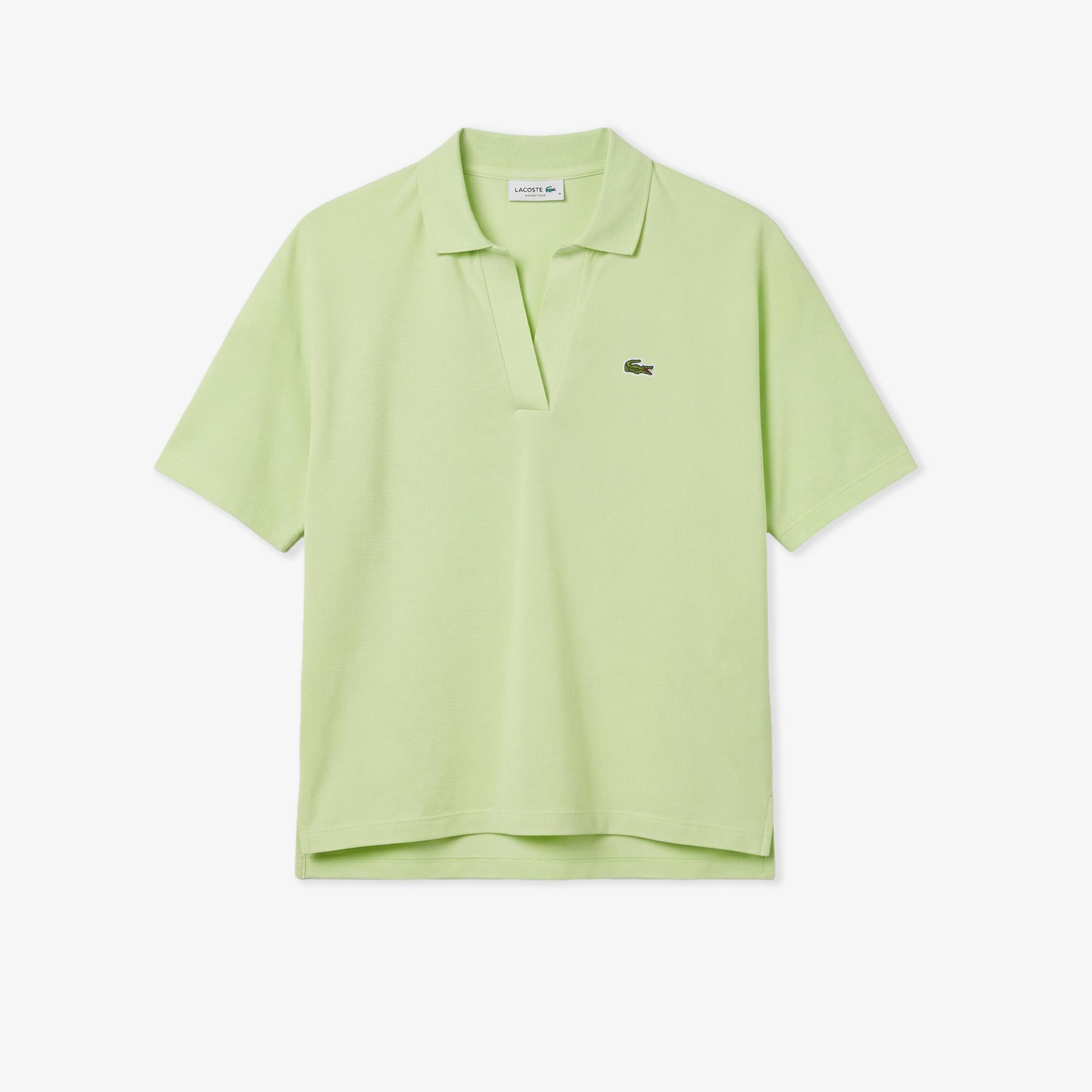 Lacoste Kadın Relaxed Fit Açık Yeşil Polo