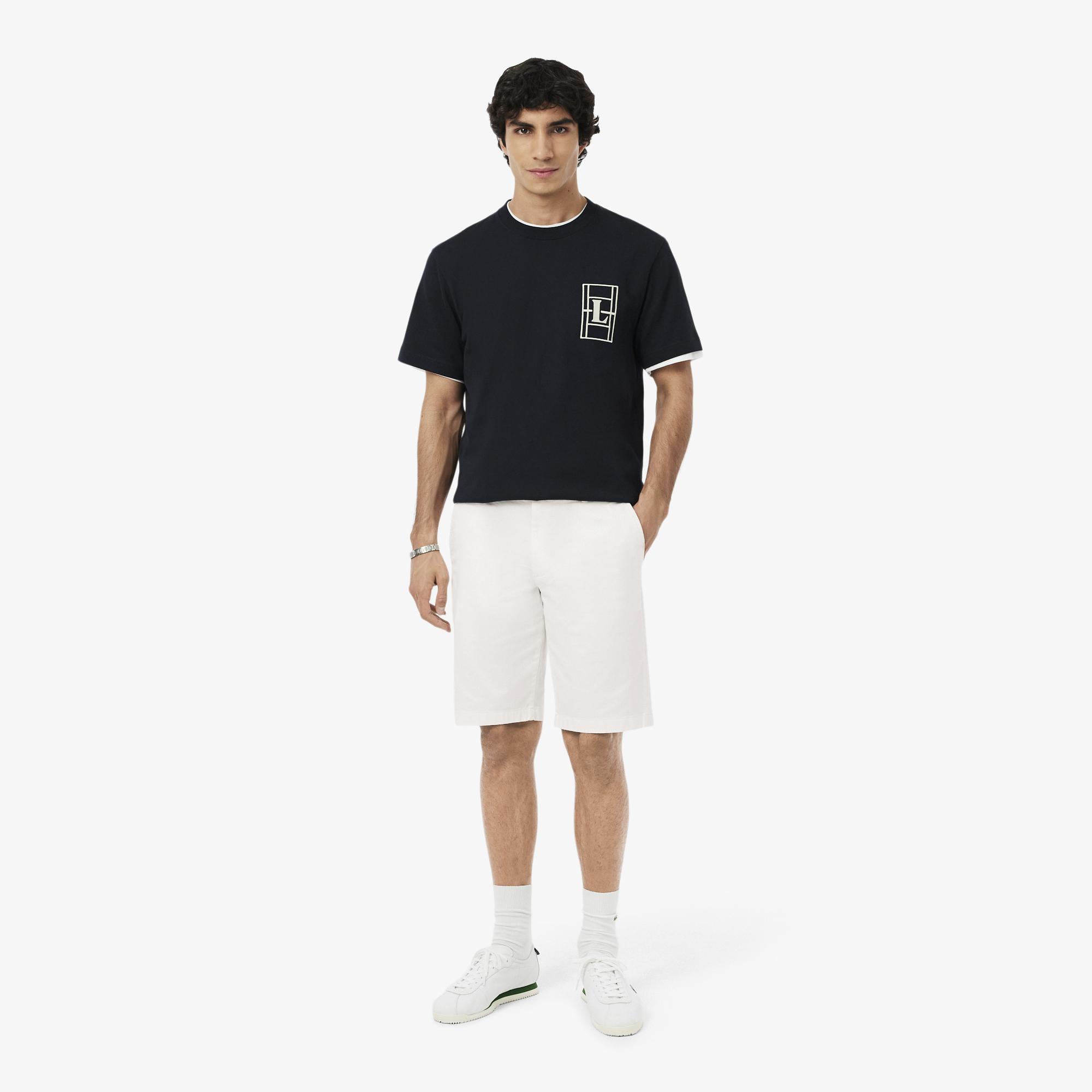 Lacoste Erkek Slim Fit Beyaz Bermuda Şort