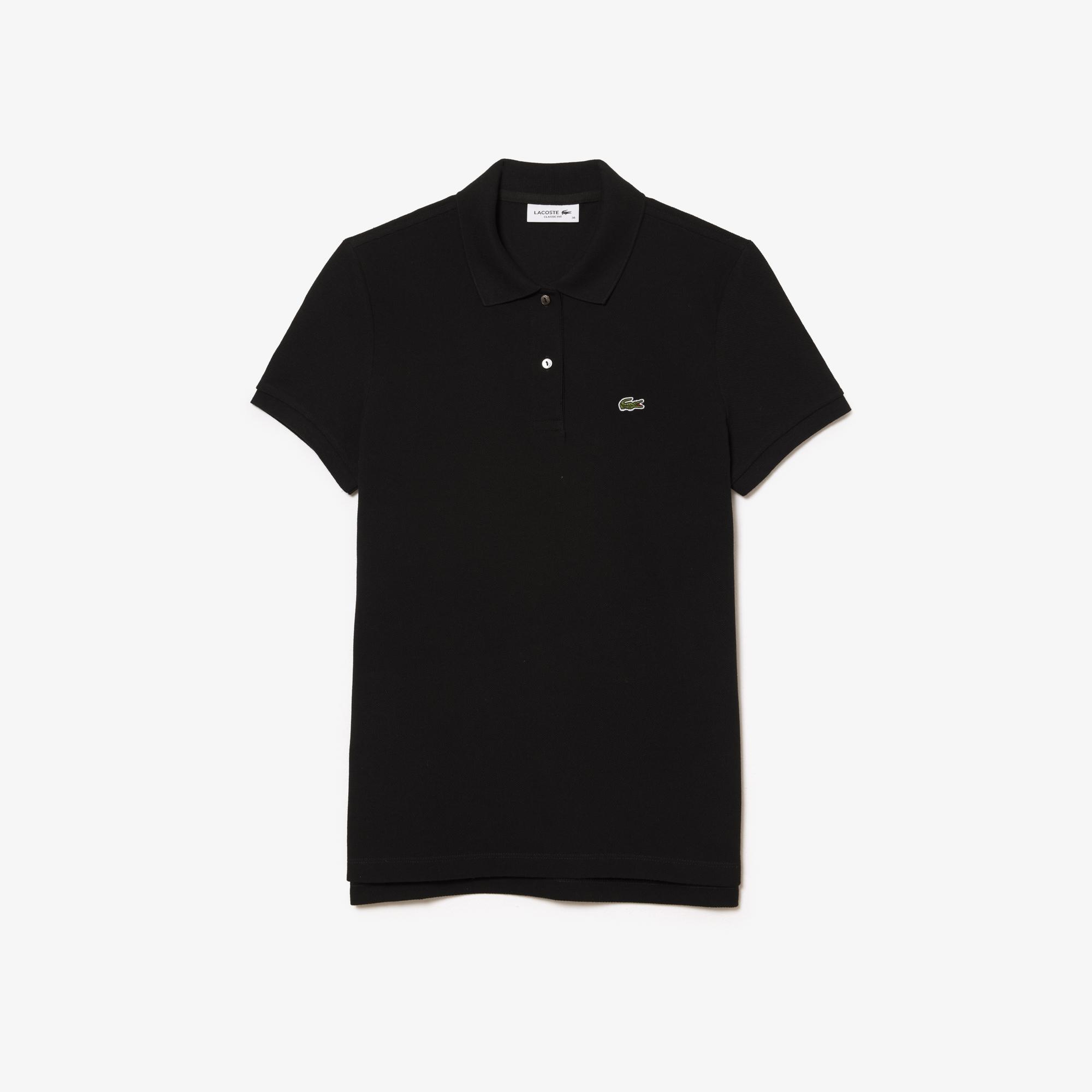 Lacoste Kadın Regular Fit Siyah Polo