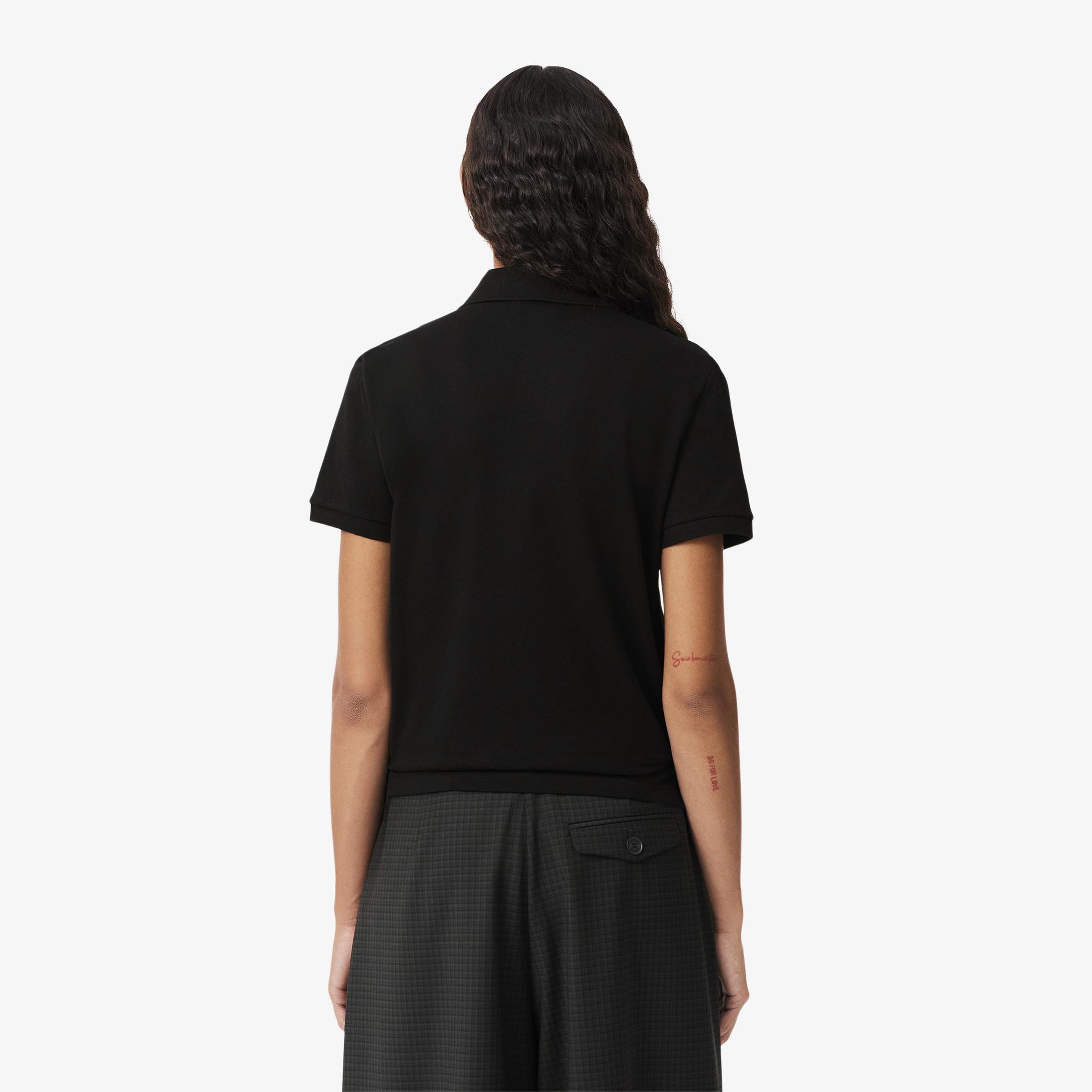 Lacoste Kadın Regular Fit Siyah Polo