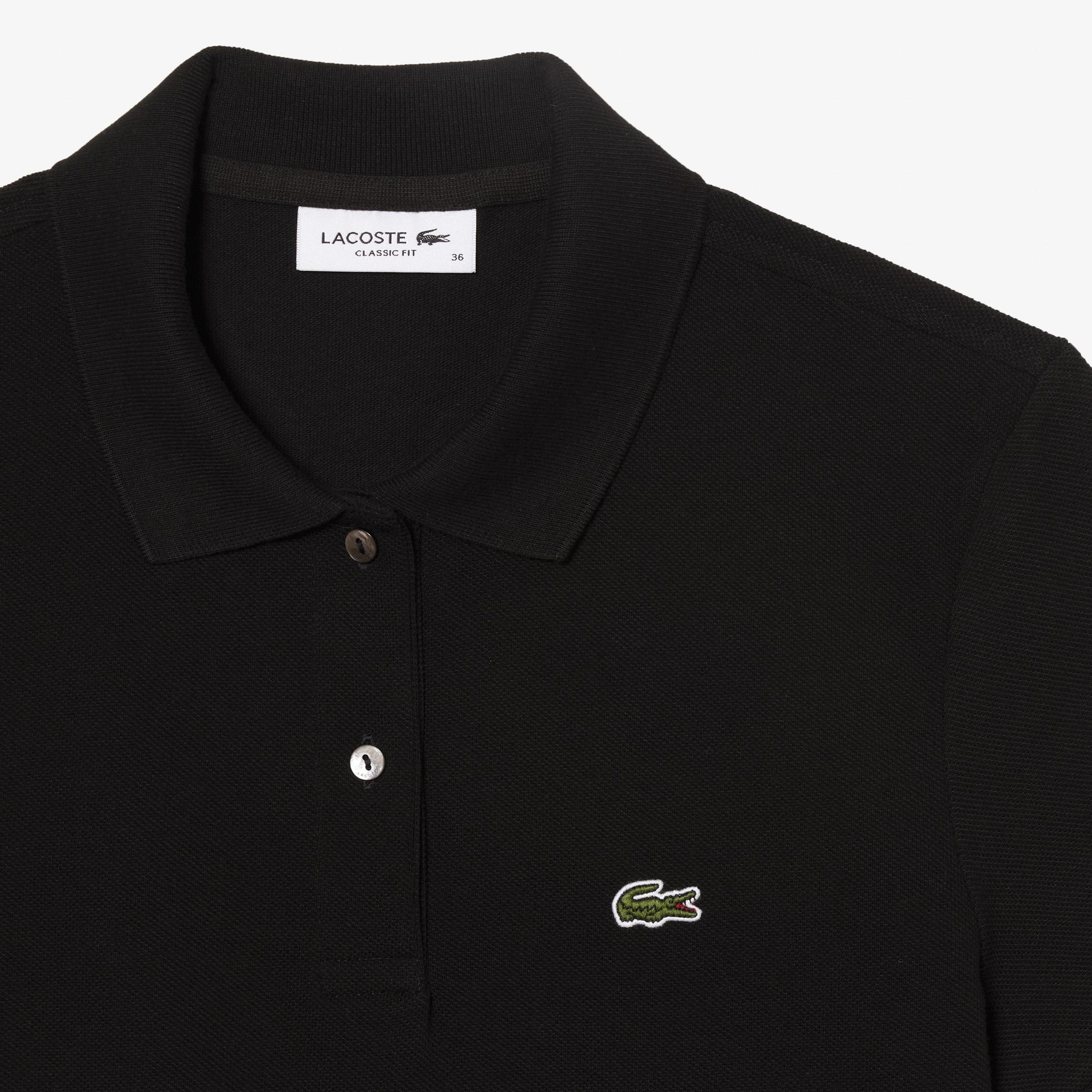 Lacoste Kadın Regular Fit Siyah Polo