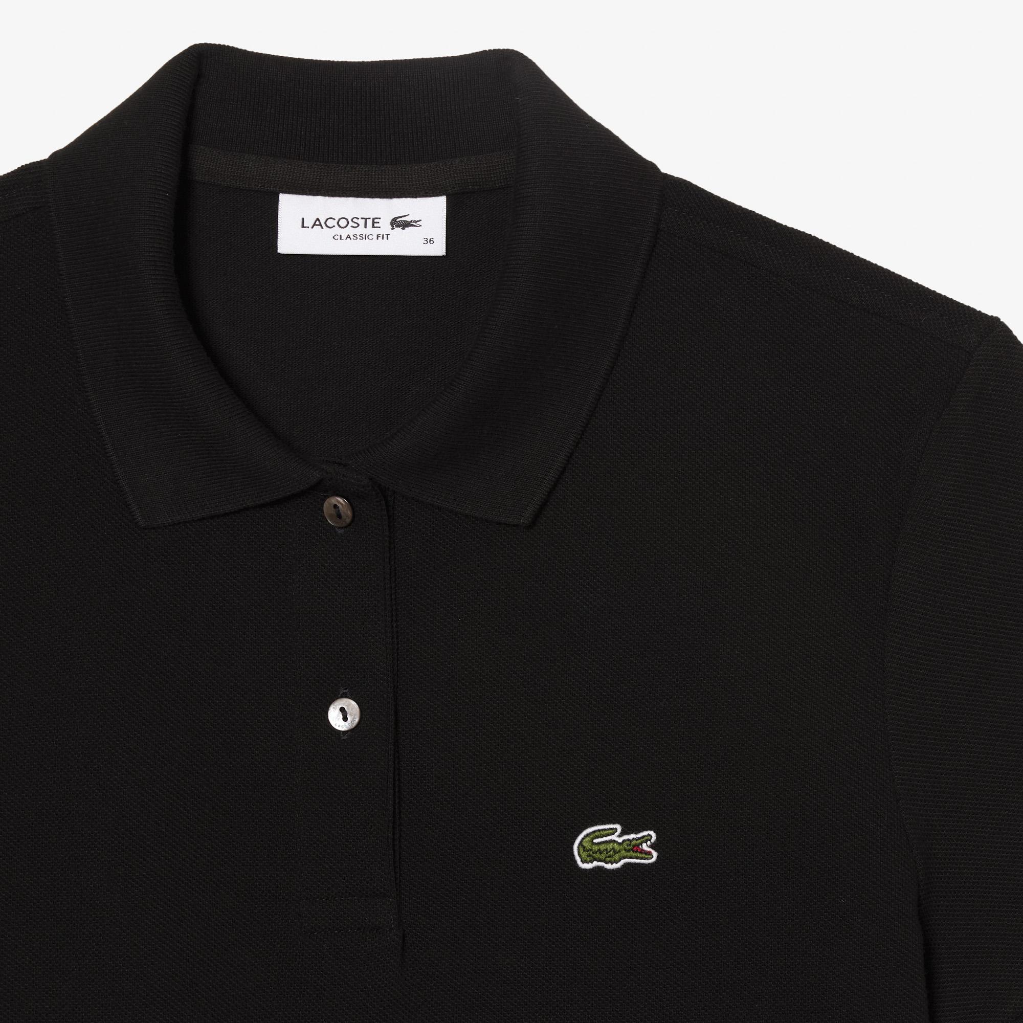 Lacoste Kadın Regular Fit Siyah Polo