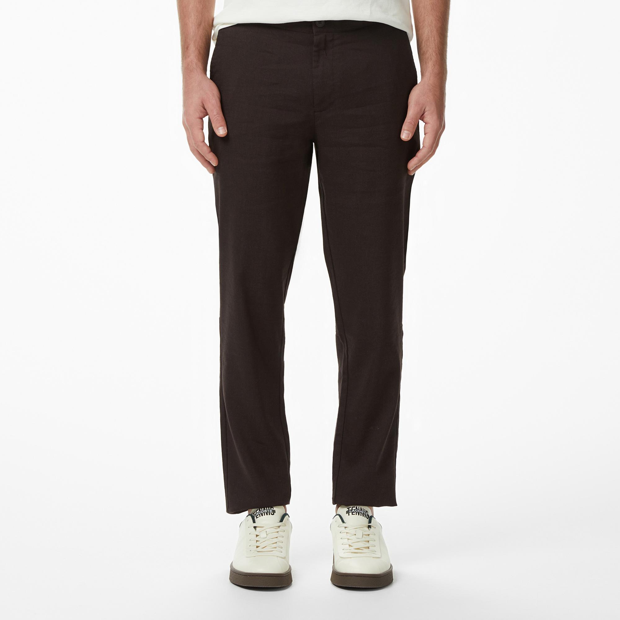 Lacoste Erkek Tapered Fit Kahverengi Pantolon