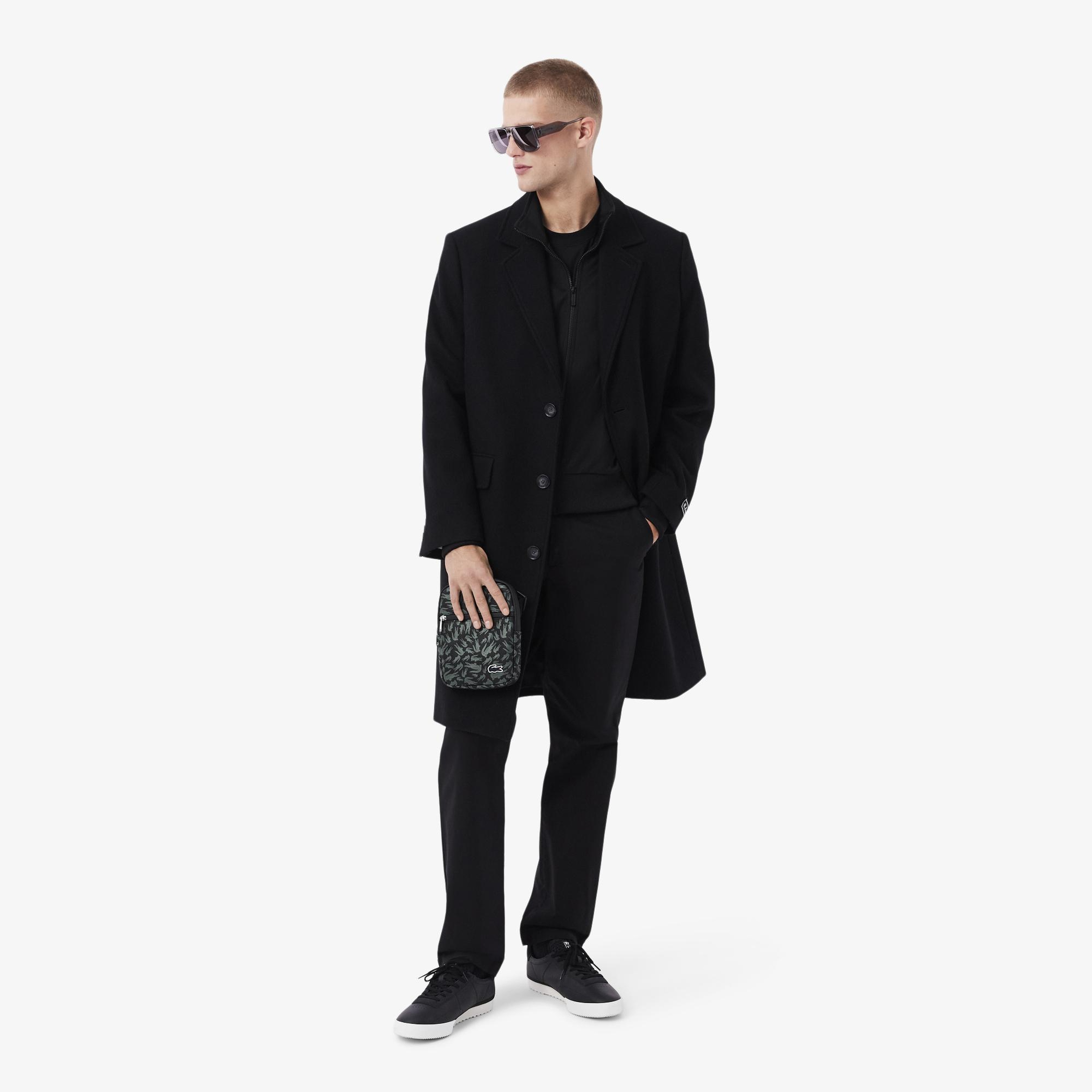 Lacoste LCST Erkek  Desenli Siyah Postacı Çantası