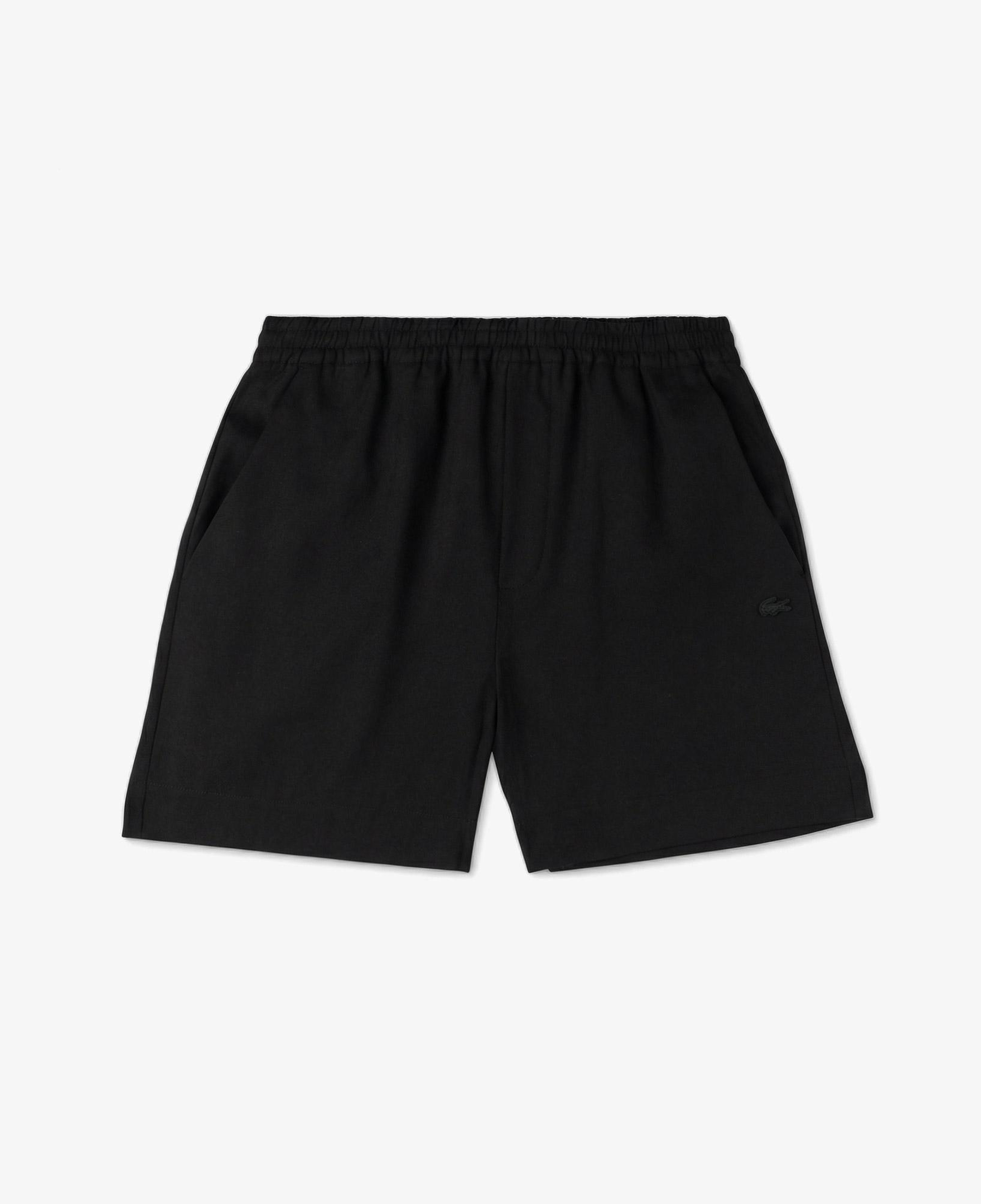 Lacoste Kadın Relaxed Fit Siyah Bermuda Şort