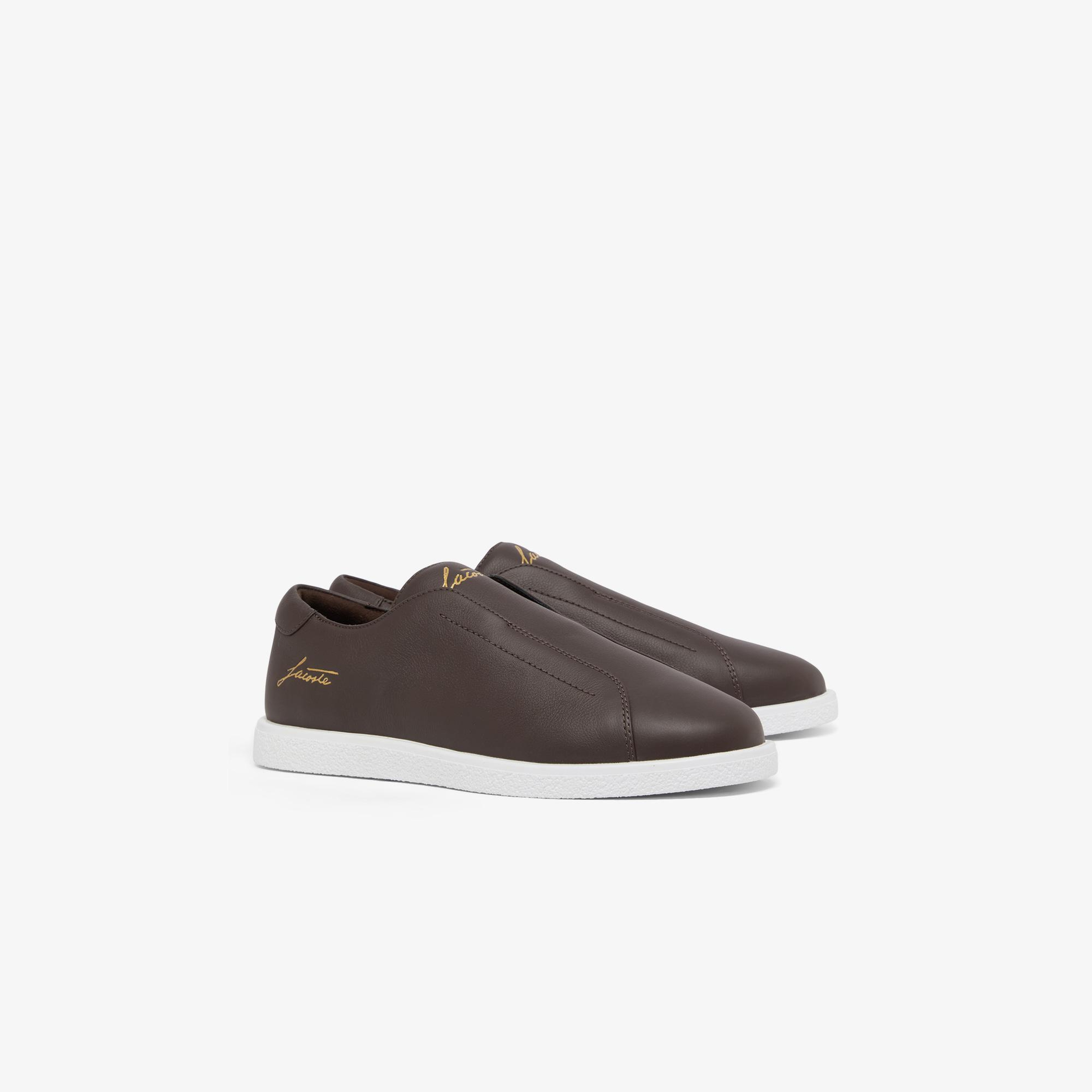 Lacoste Linecourt Slip-On Erkek Kahverengi Sneaker