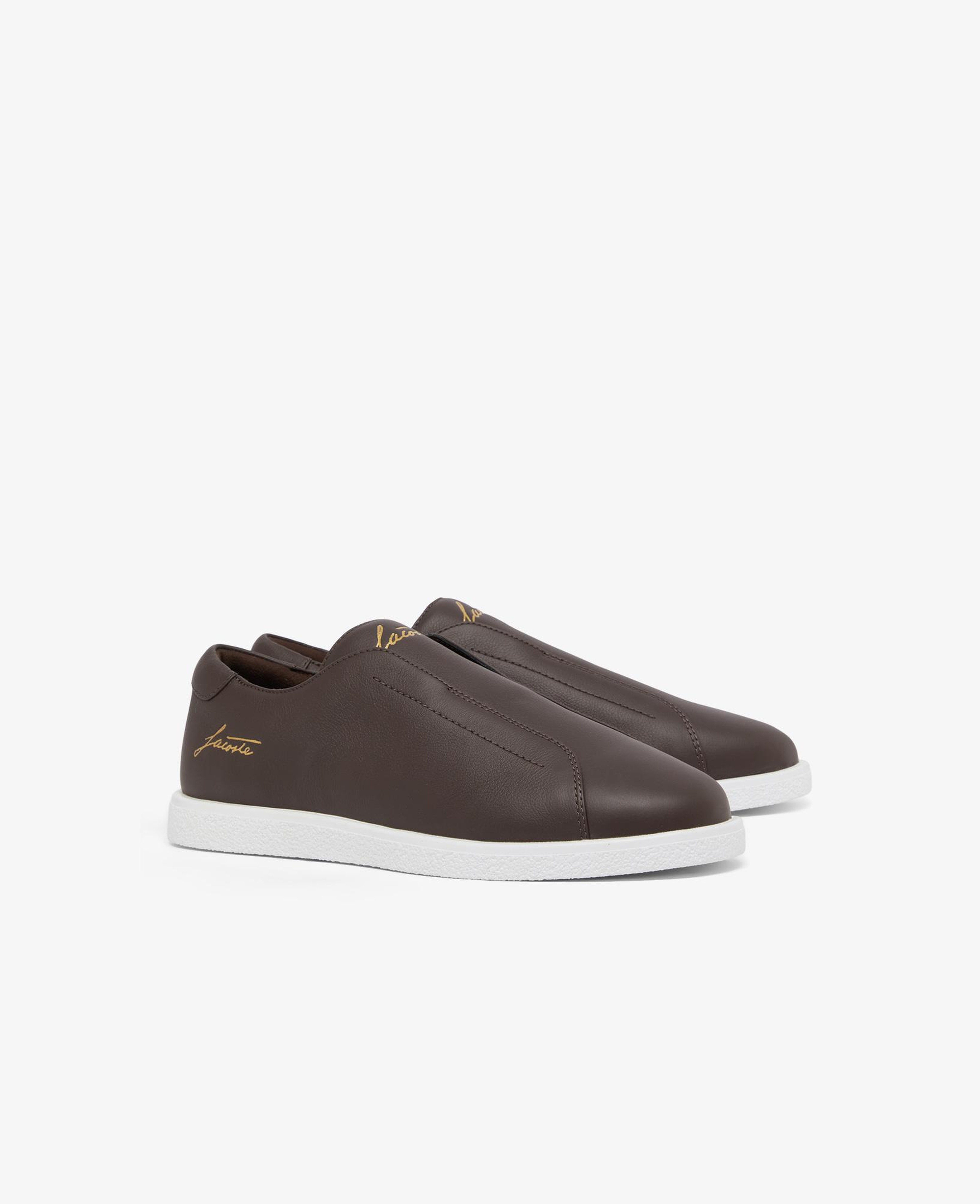 Lacoste Linecourt Slip-On Erkek Kahverengi Sneaker