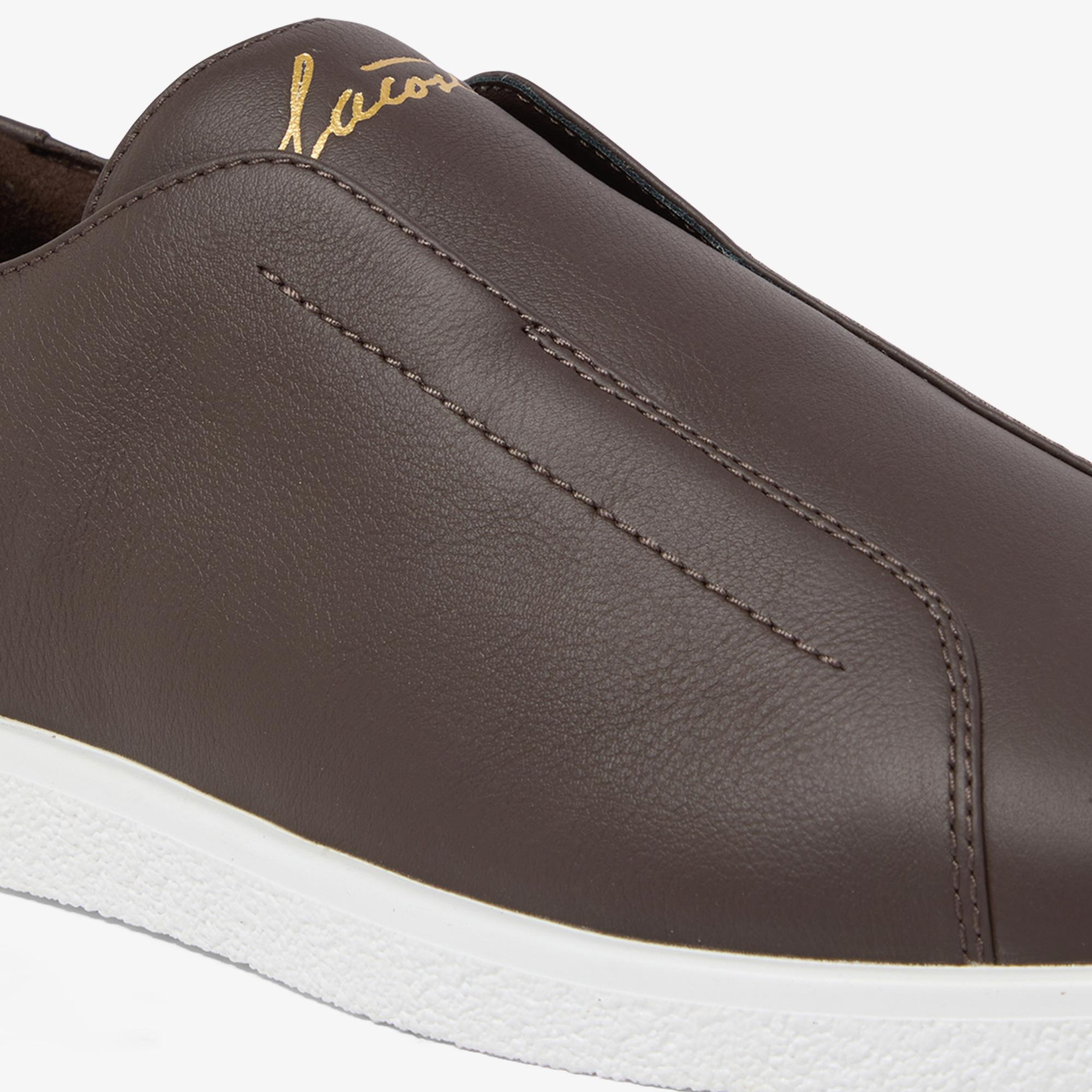 Lacoste Linecourt Slip-On Erkek Kahverengi Sneaker