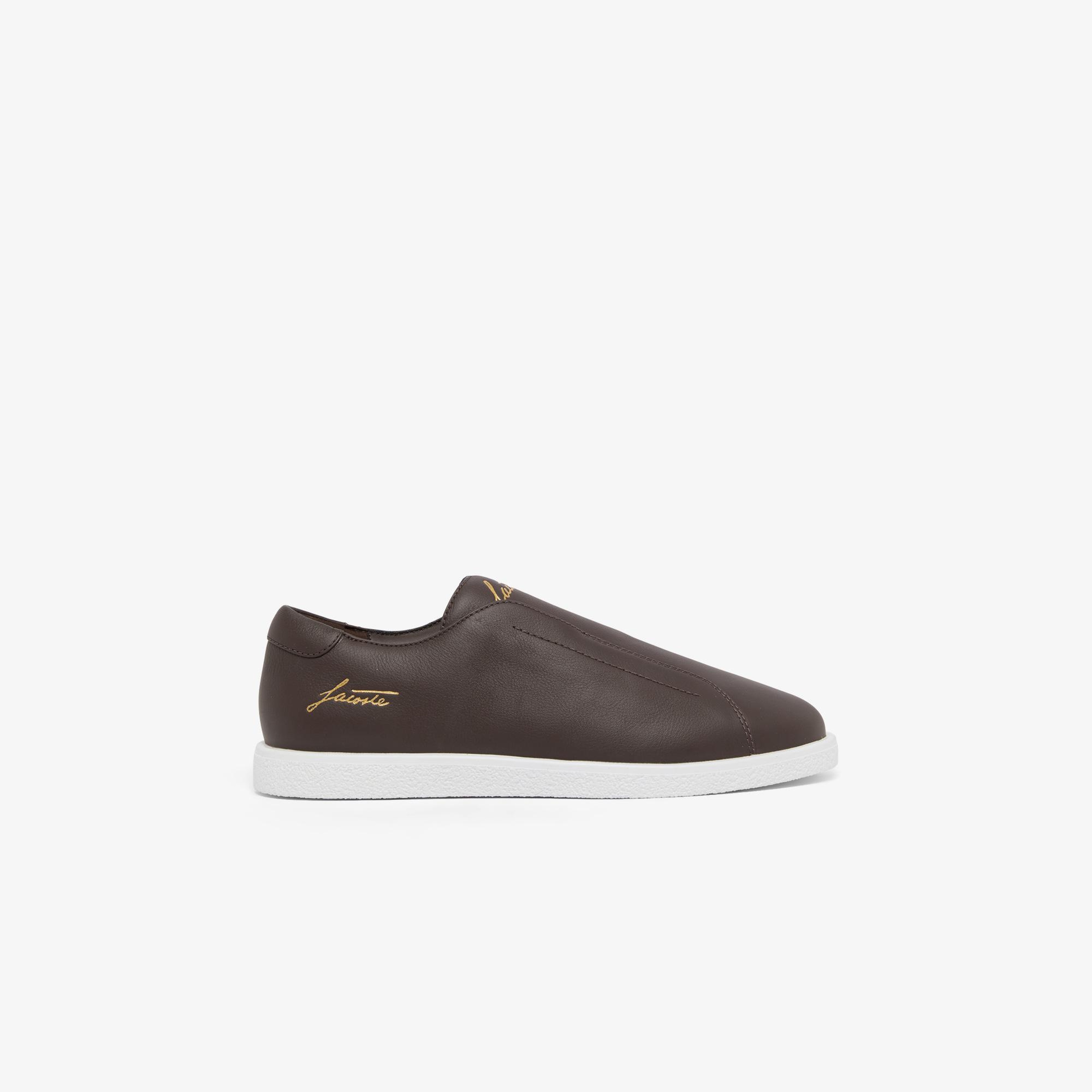 Lacoste Linecourt Slip-On Erkek Kahverengi Sneaker