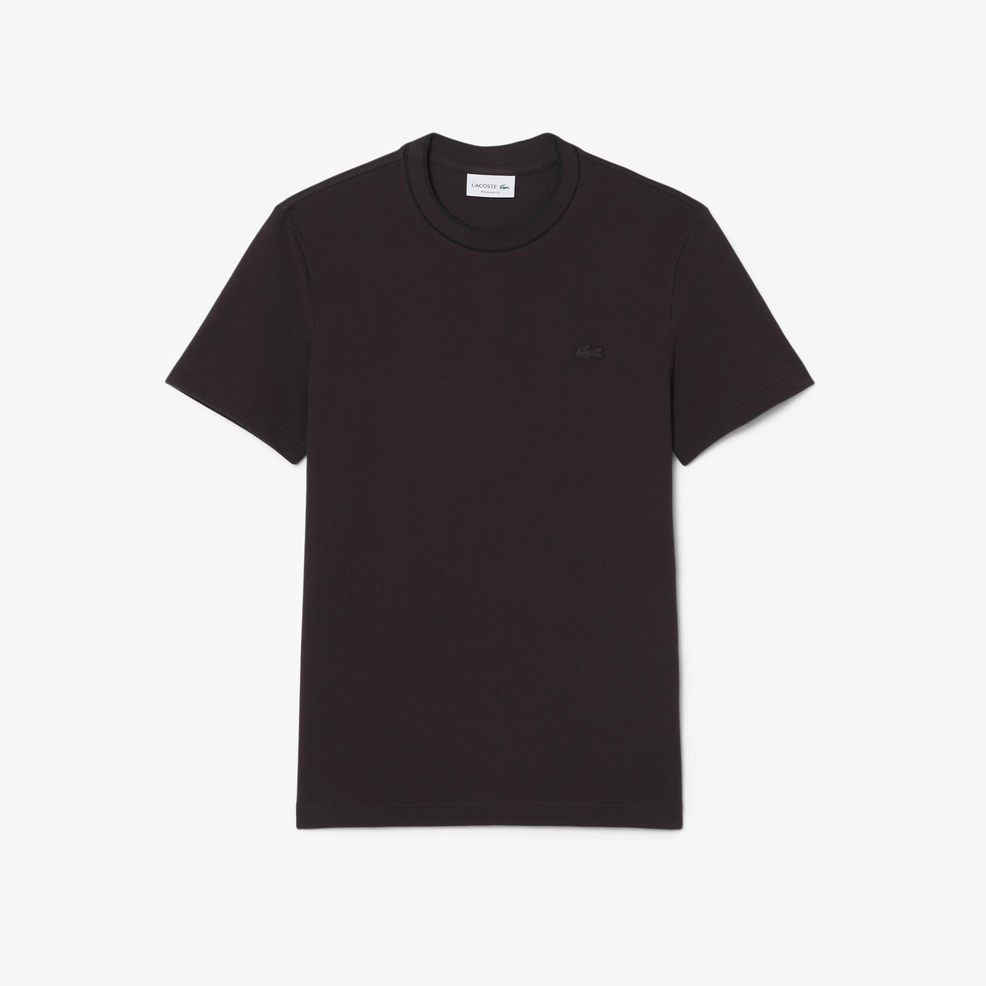 Lacoste Erkek Regular Fit Bisiklet Yaka Kahverengi T-Shirt