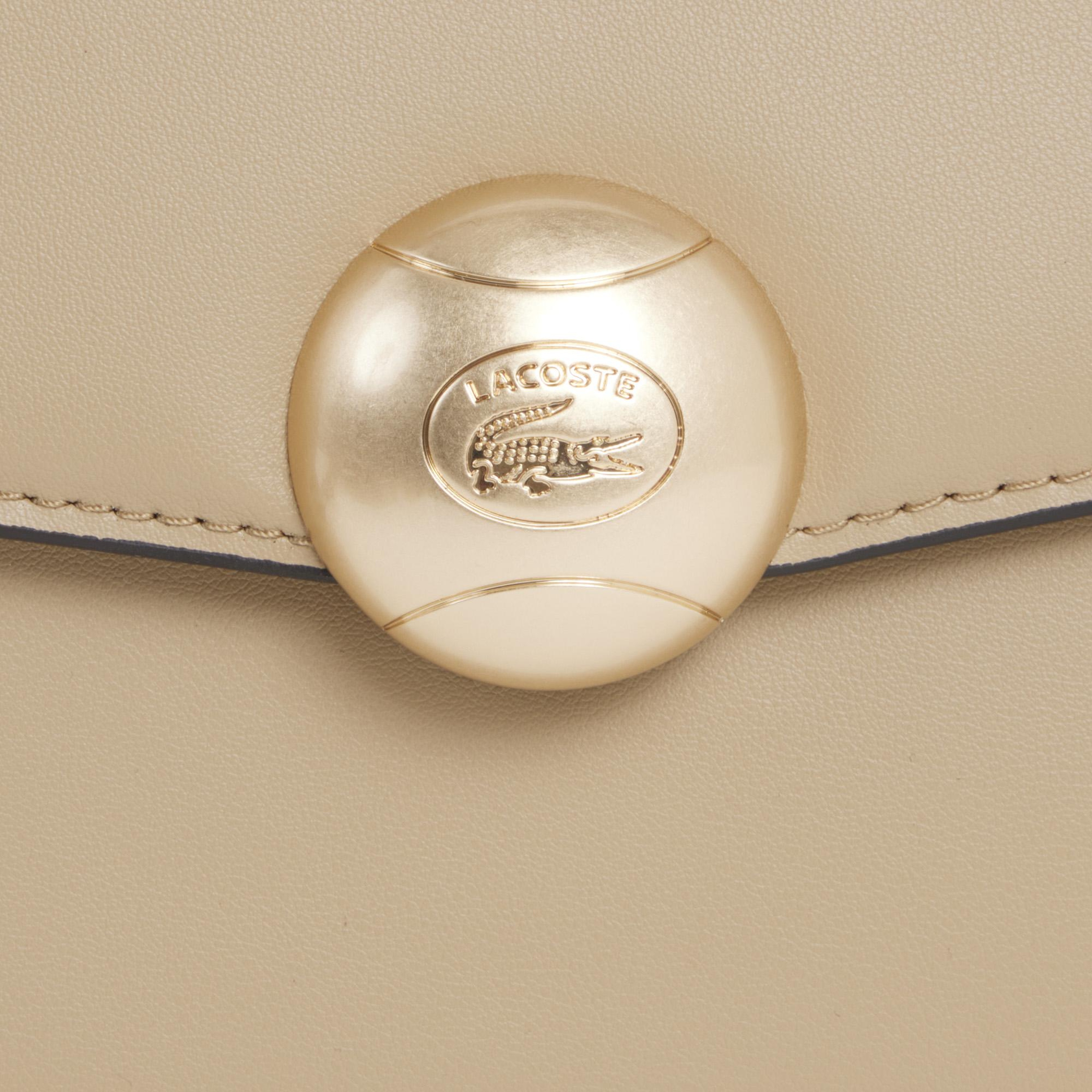 Lacoste Tennis Bliss Kadın Deri Bej Omuz Çantası
