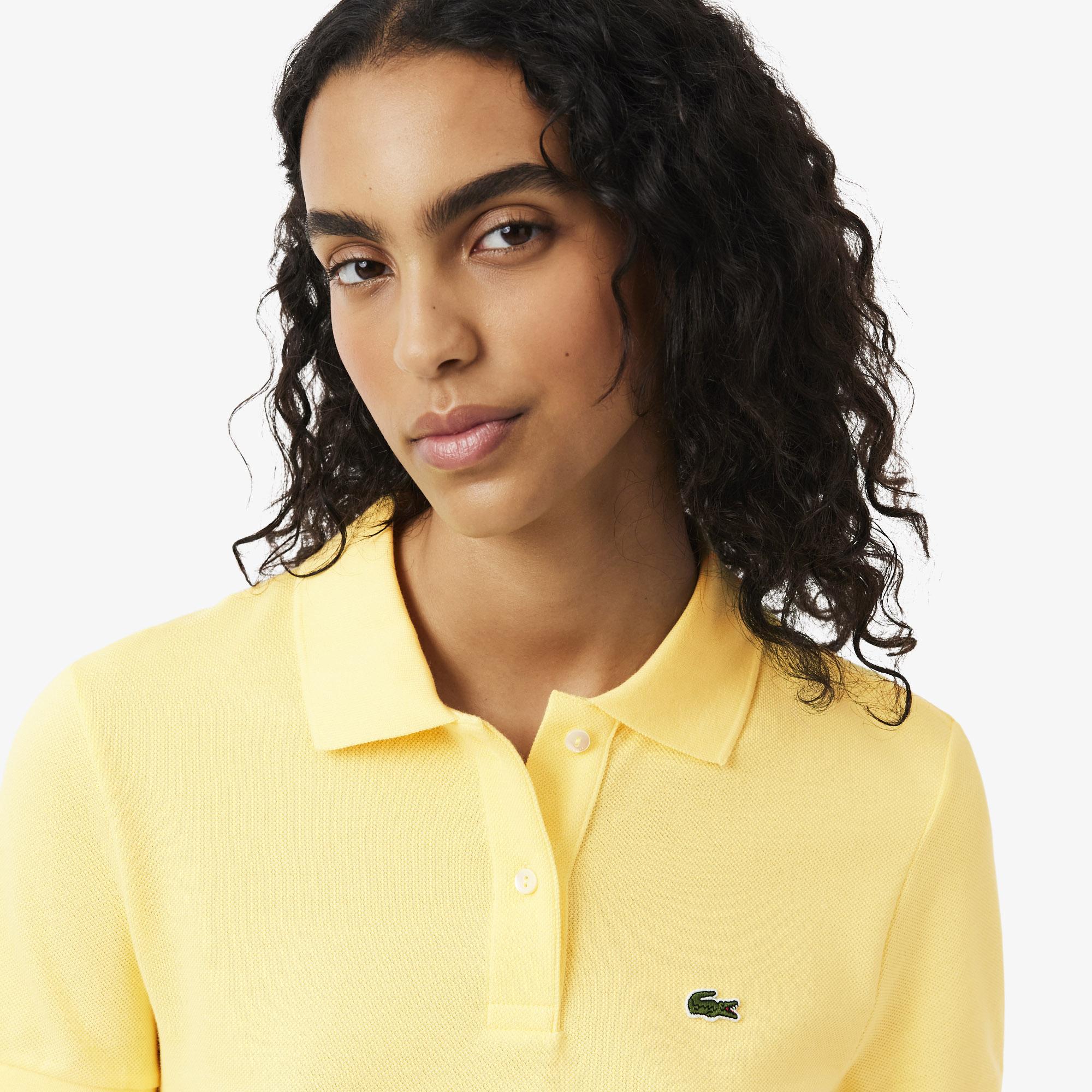 Lacoste Kadın Regular Fit Sarı Polo