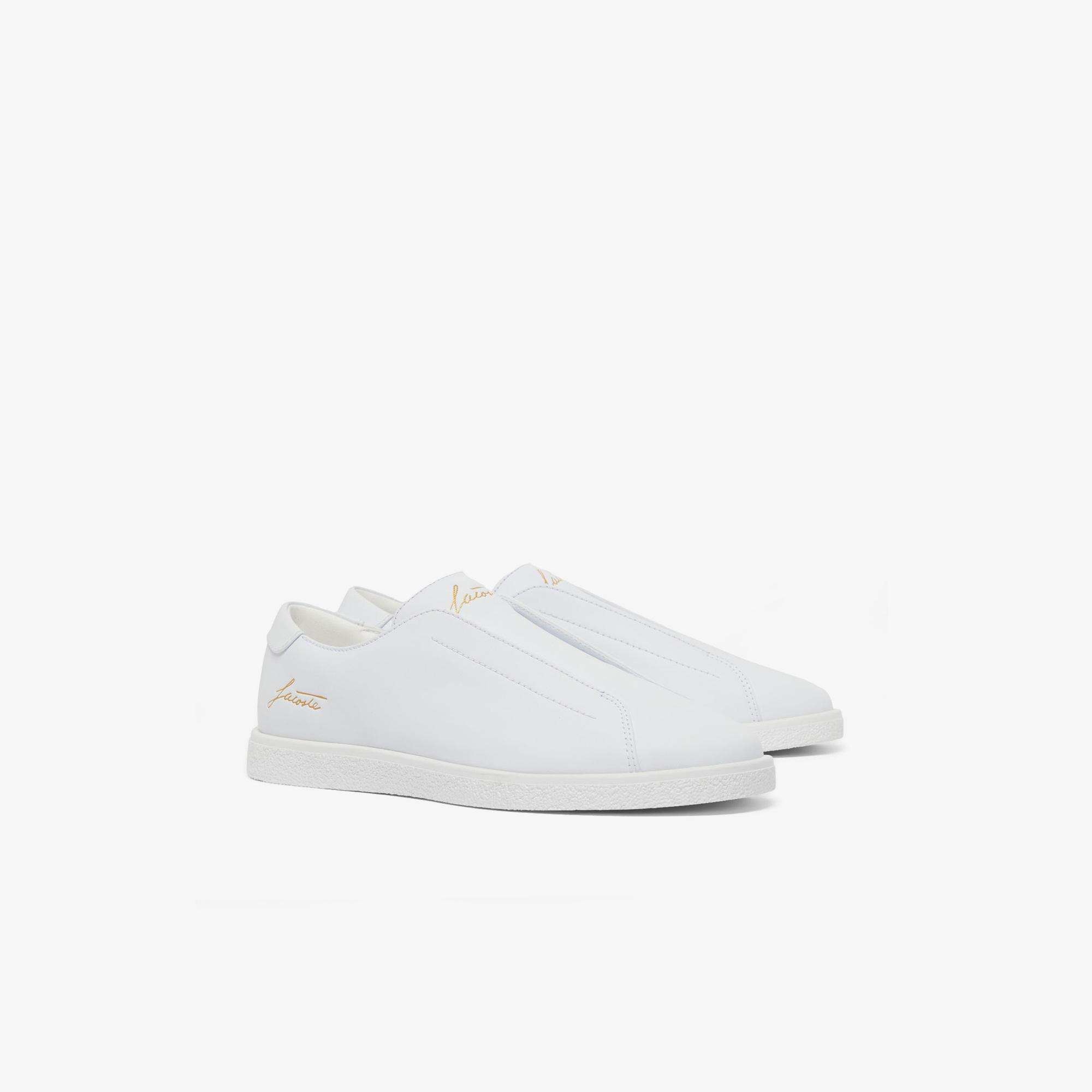 Lacoste Linecourt Slip-On Erkek Beyaz Sneaker