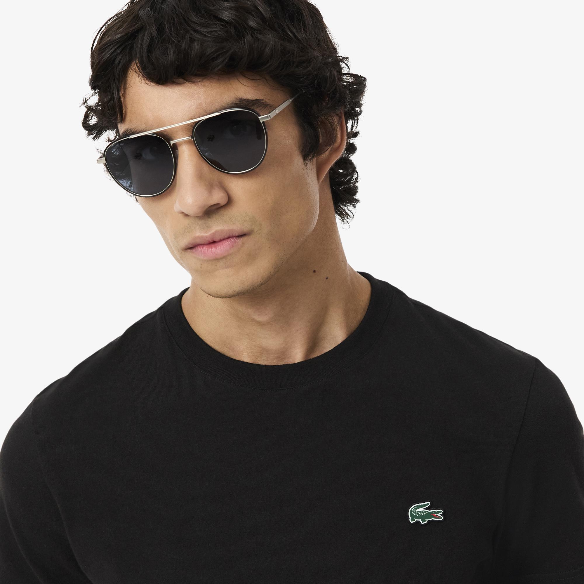 Lacoste Erkek Regular Fit Bisiklet Yaka Siyah T-Shirt