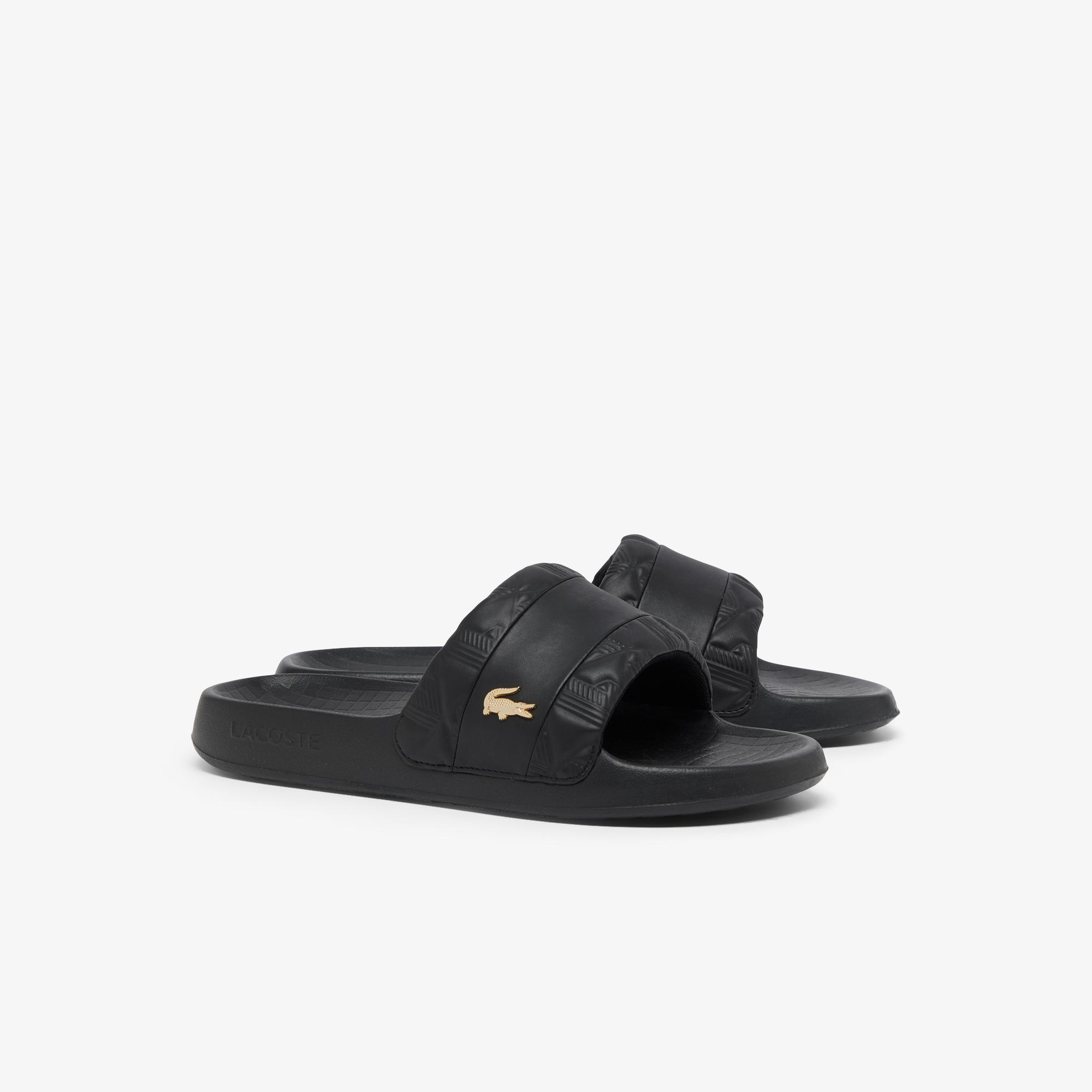 Lacoste Serve Slides Hybrid Erkek Siyah Terlik