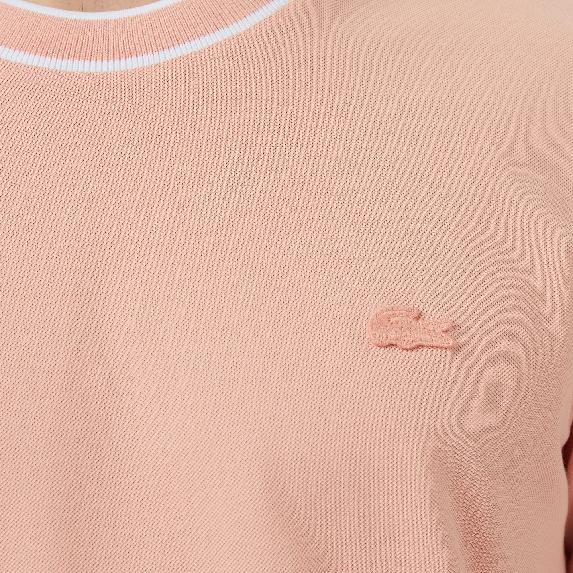 Lacoste Erkek Regular Fit Bisiklet Yaka Pembe T-Shirt