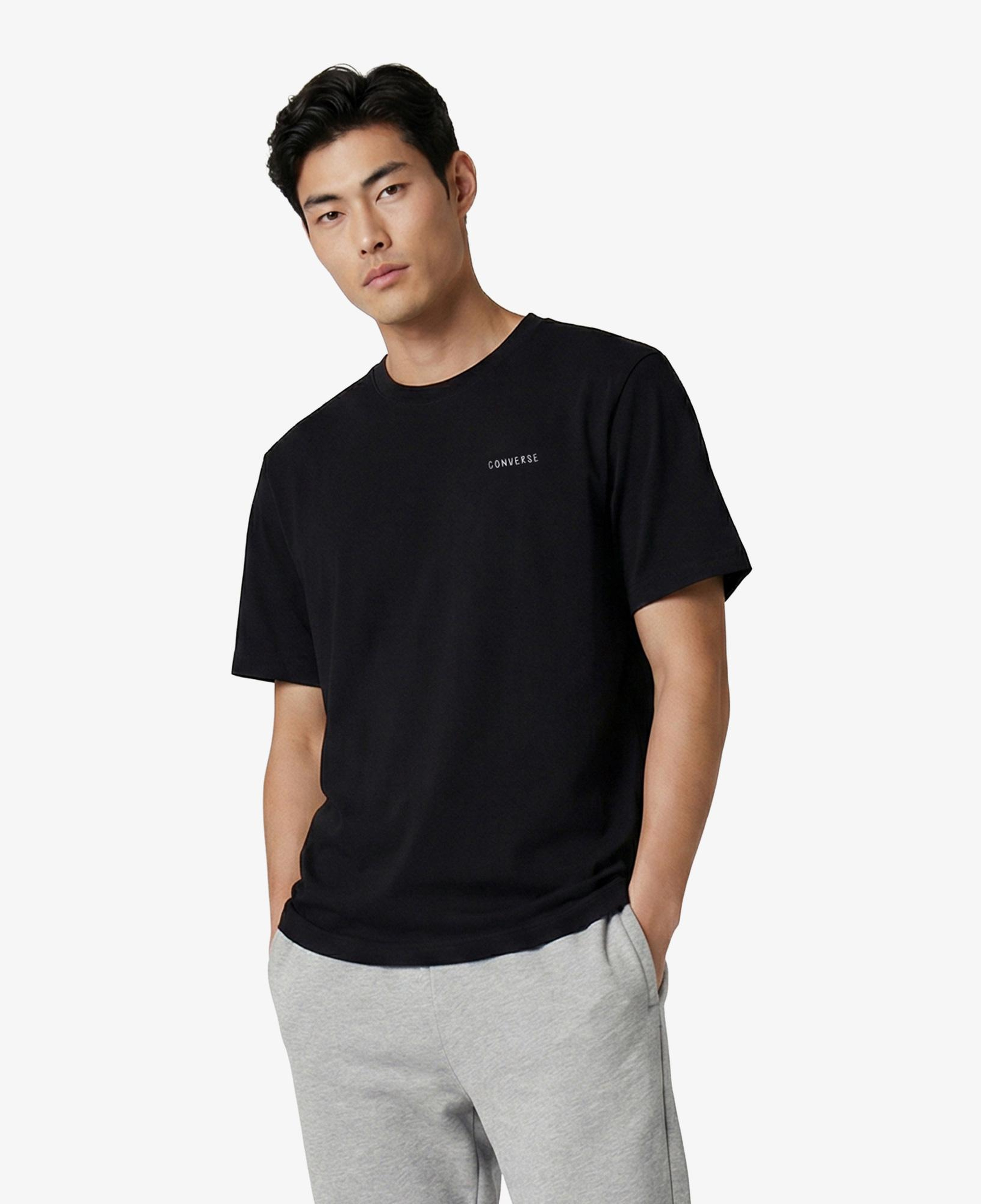 Converse Erkek Siyah Grafik Baskılı T-Shirt