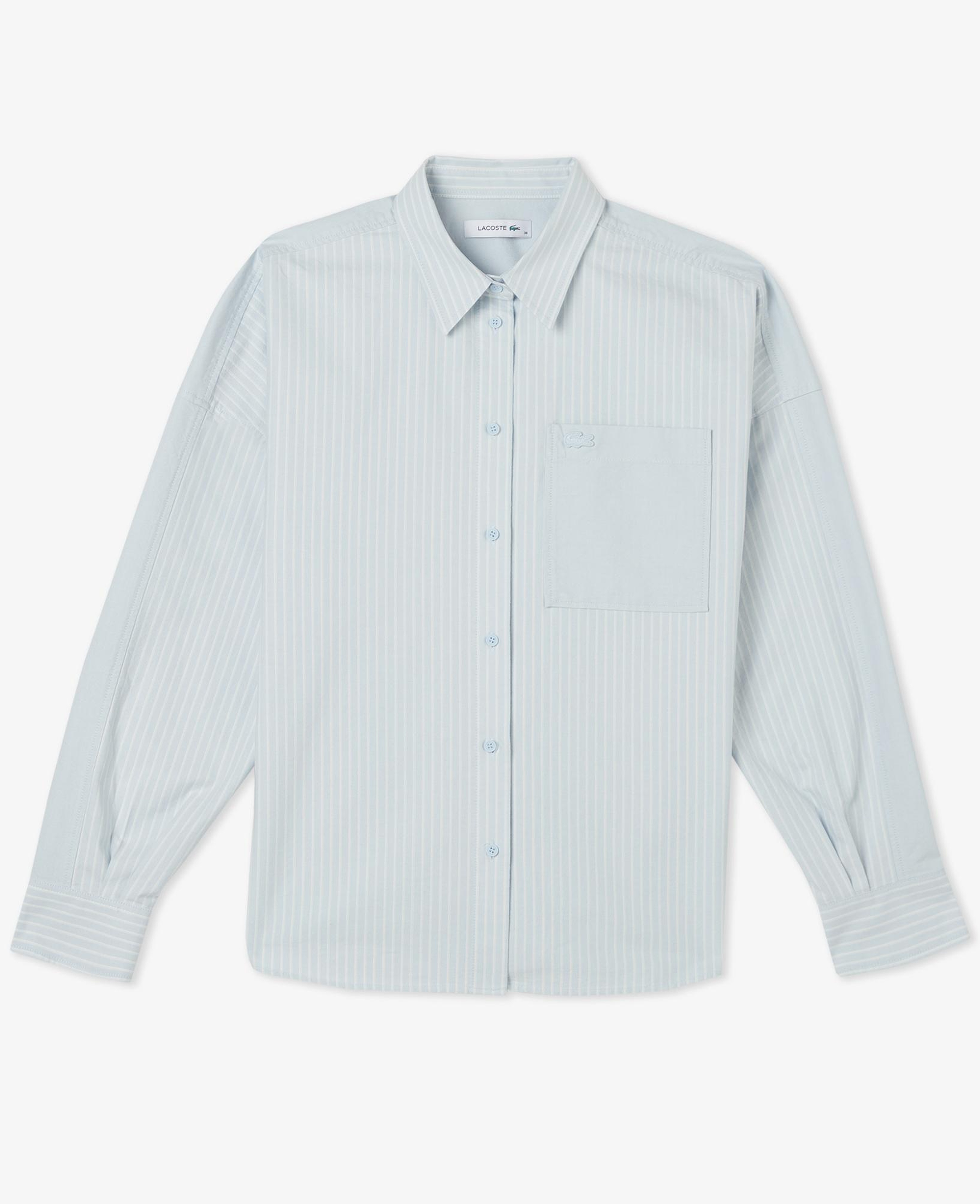 Lacoste Kadın Relaxed Fit Mavi Gömlek