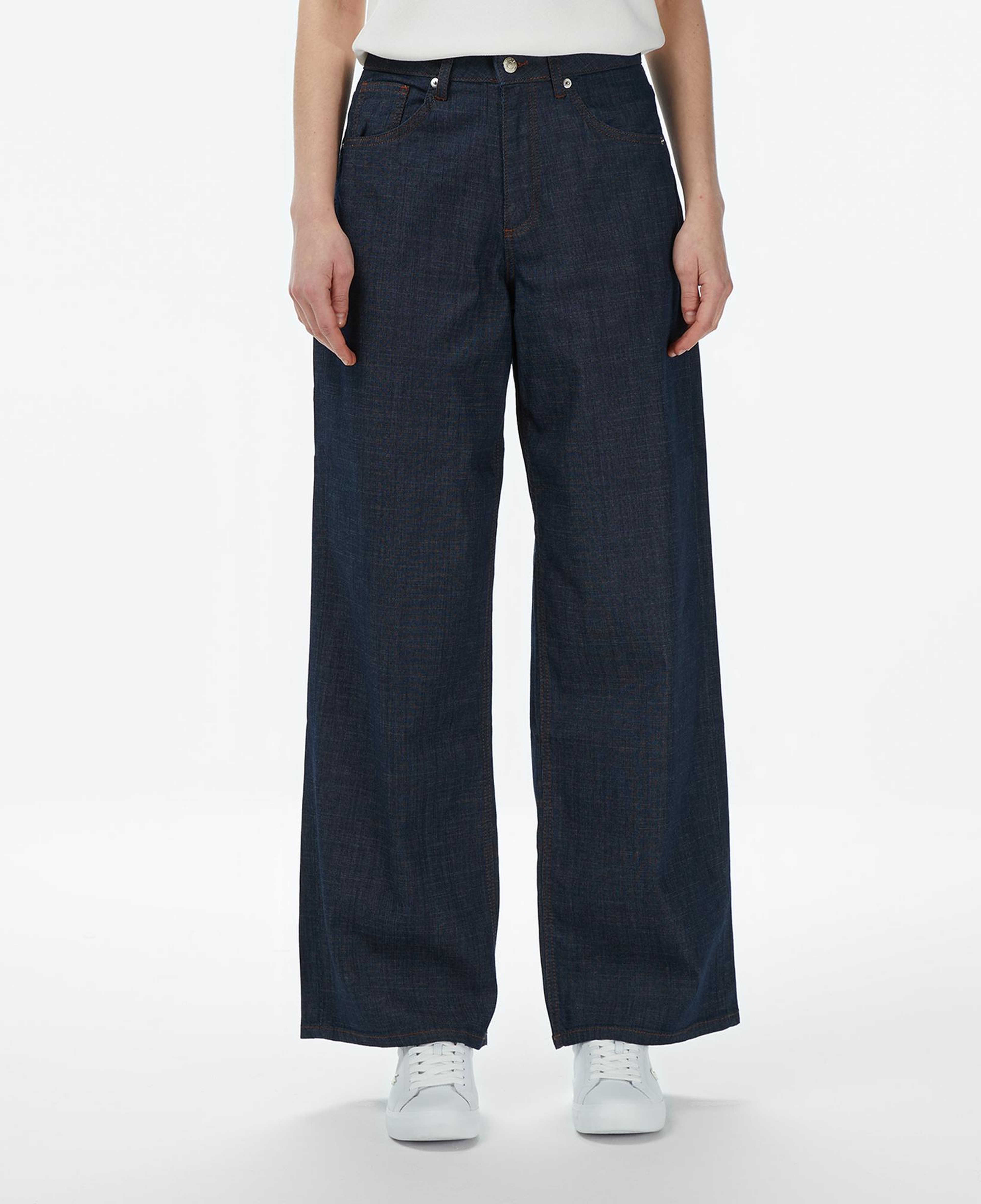 Lacoste Kadın Regular Fit Koyu Mavi Jean Pantolon