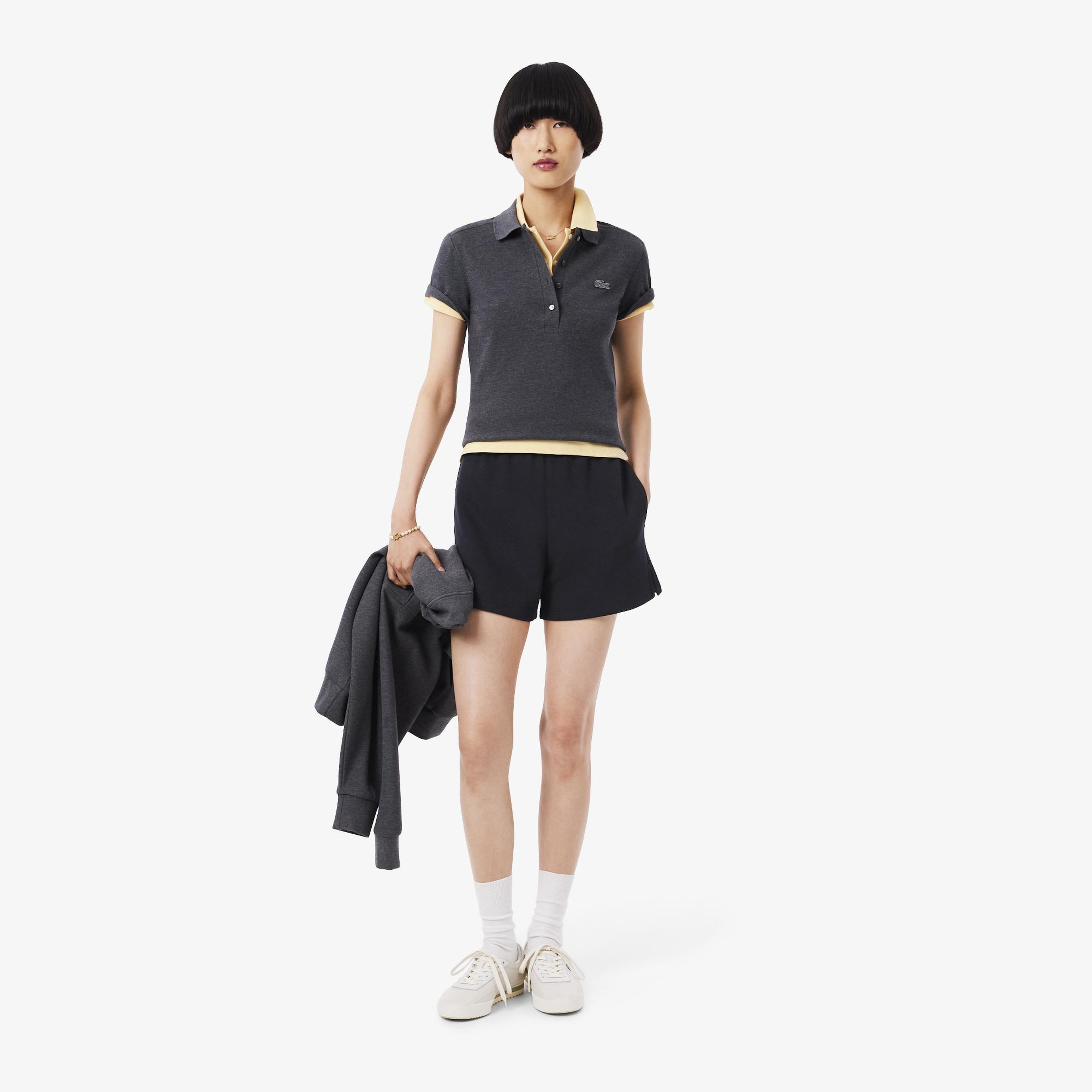 Lacoste Kadın Relaxed Fit Lacivert Şort