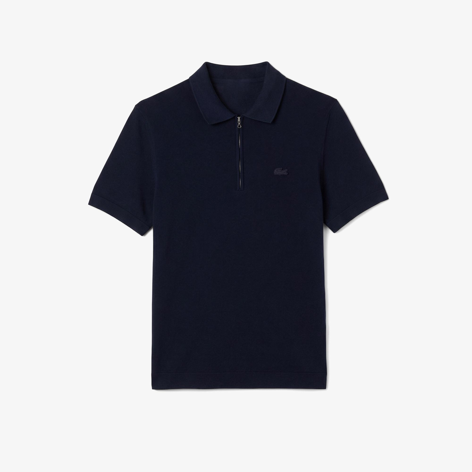 Lacoste Erkek Classic Fit Kısa Kollu Polo Yaka Lacivert Triko