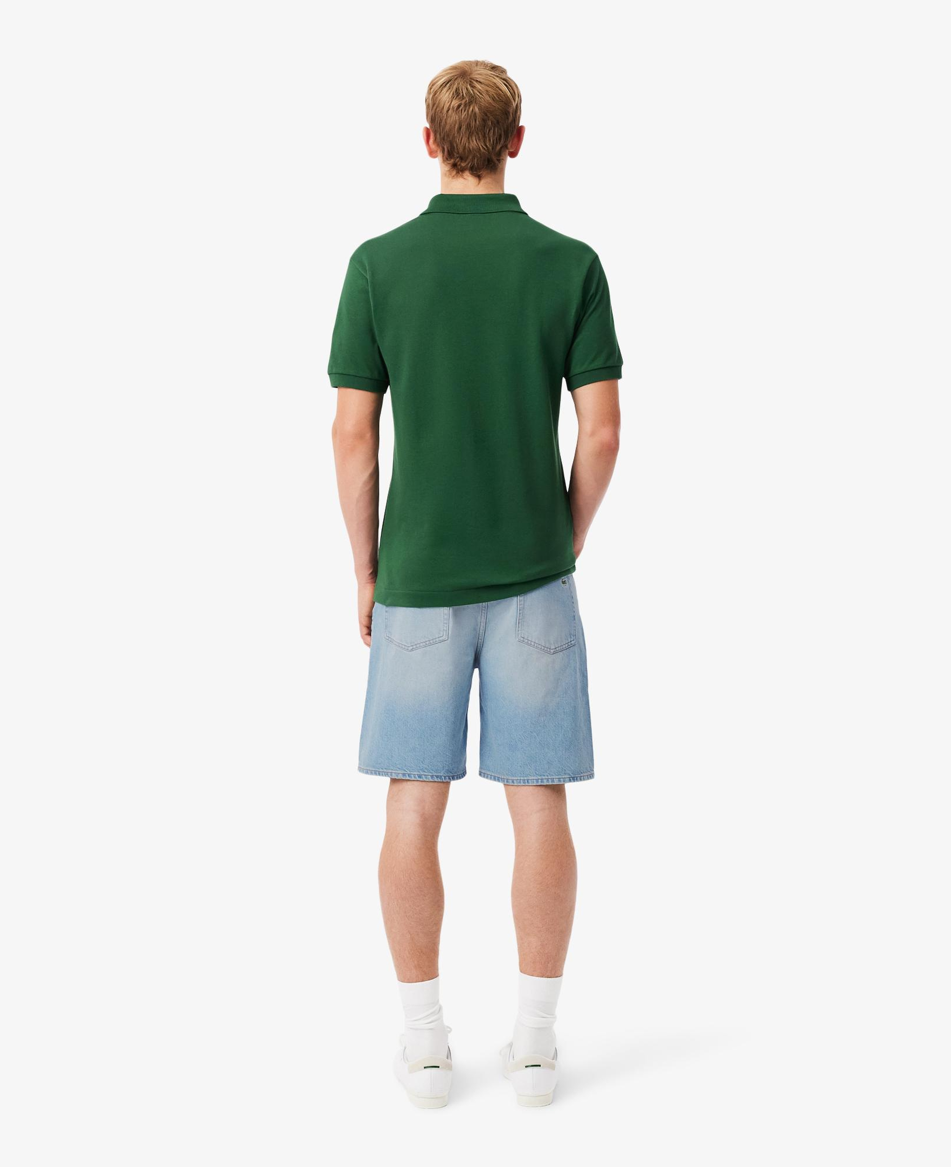 Lacoste Erkek Straight Fit Organik Pamuk Mavi Bermuda Şort