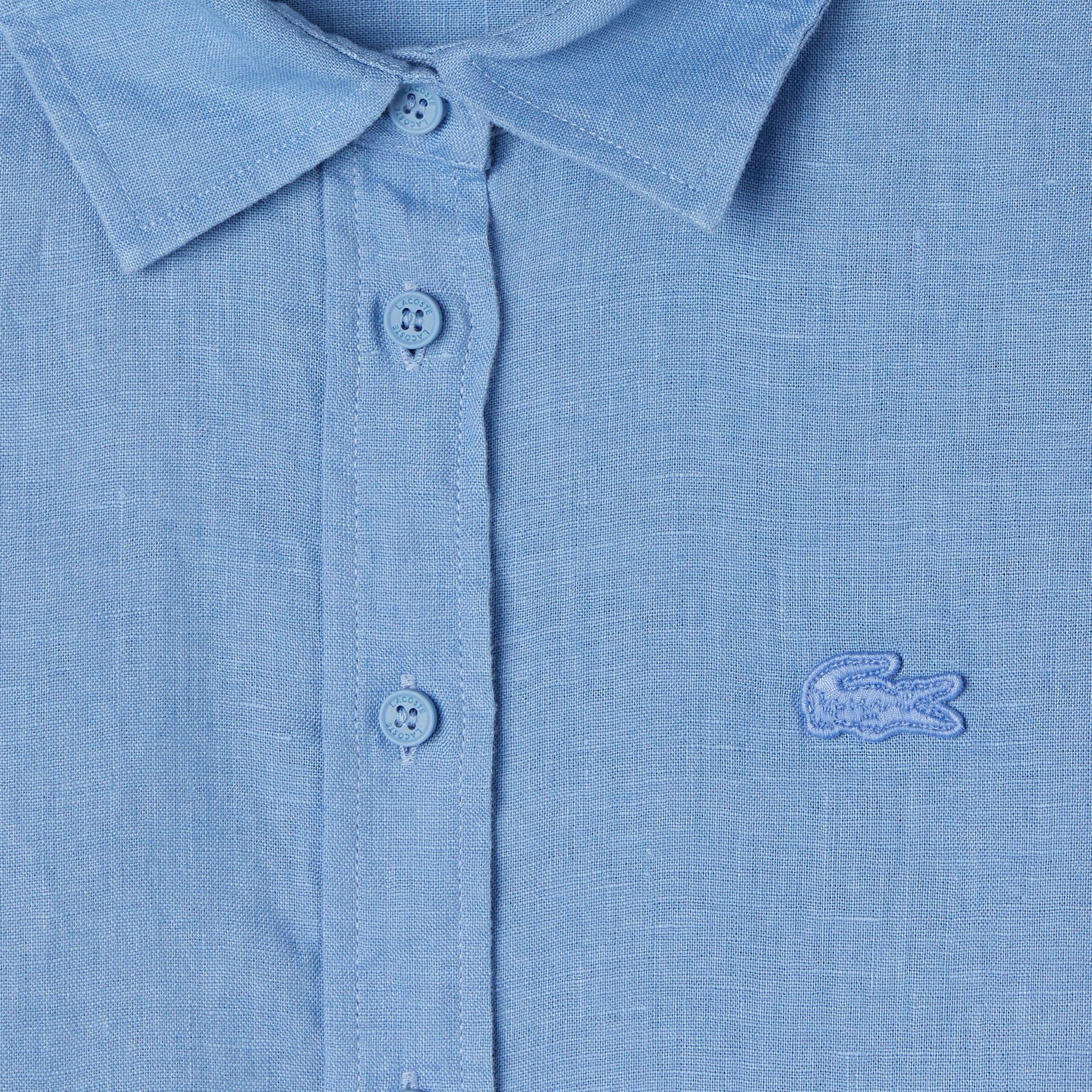 Lacoste Kadın Relaxed Fit Mavi Gömlek