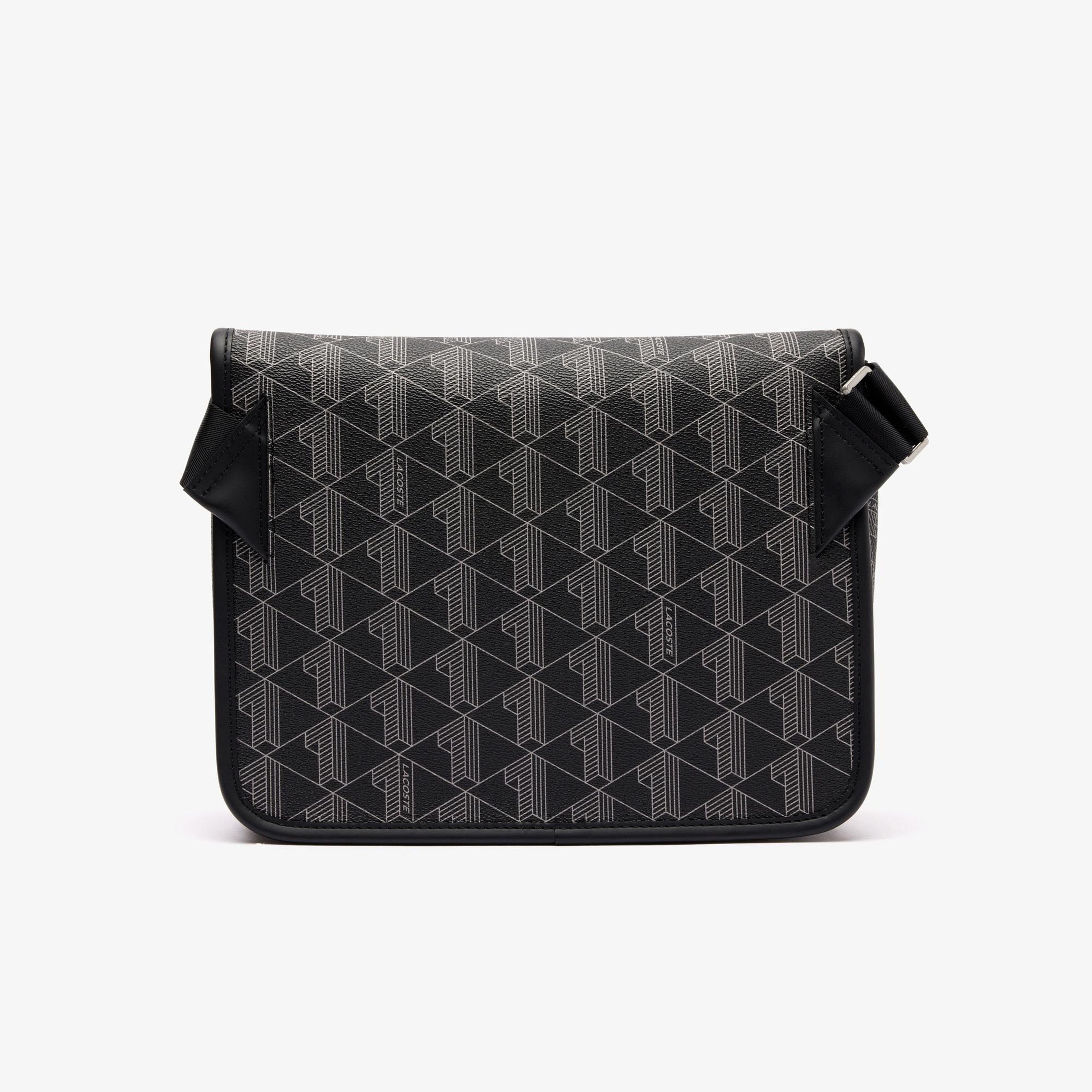 The Blend Erkek Monogram Siyah Postacı Çantası
