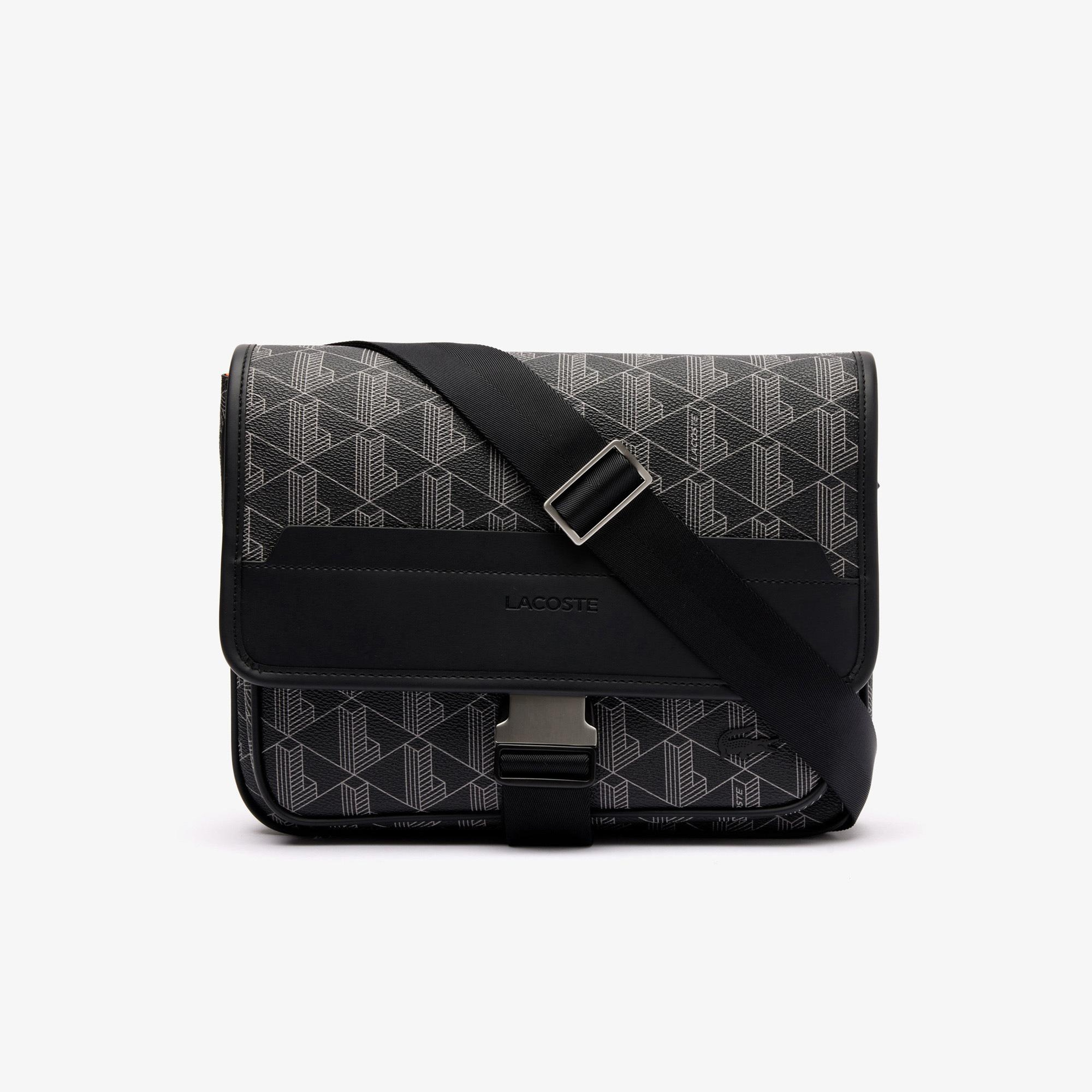 The Blend Erkek Monogram Siyah Postacı Çantası