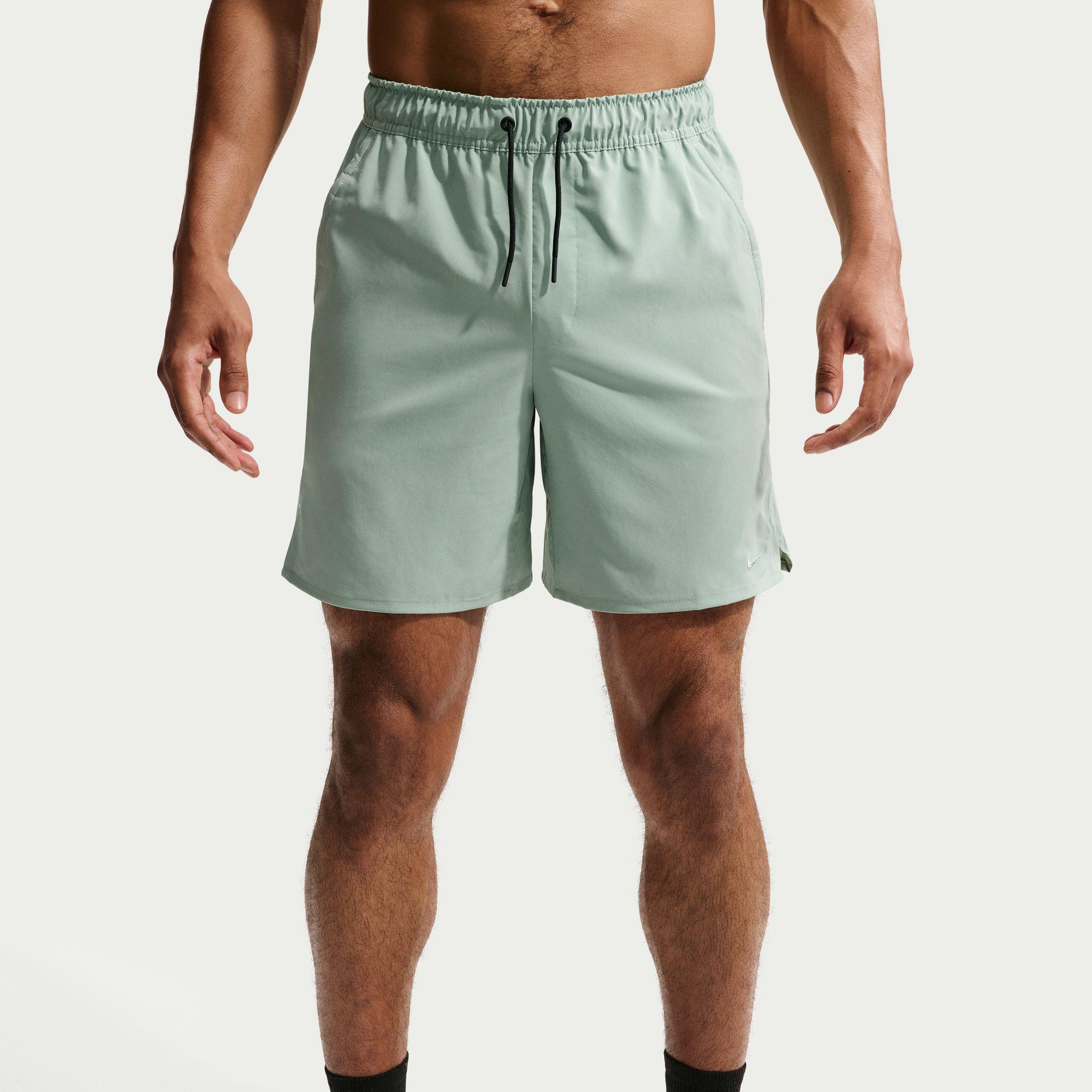 Nike Dri-Fit 18 cm Astarsız Unlimited Woven Erkek Yeşil Şort