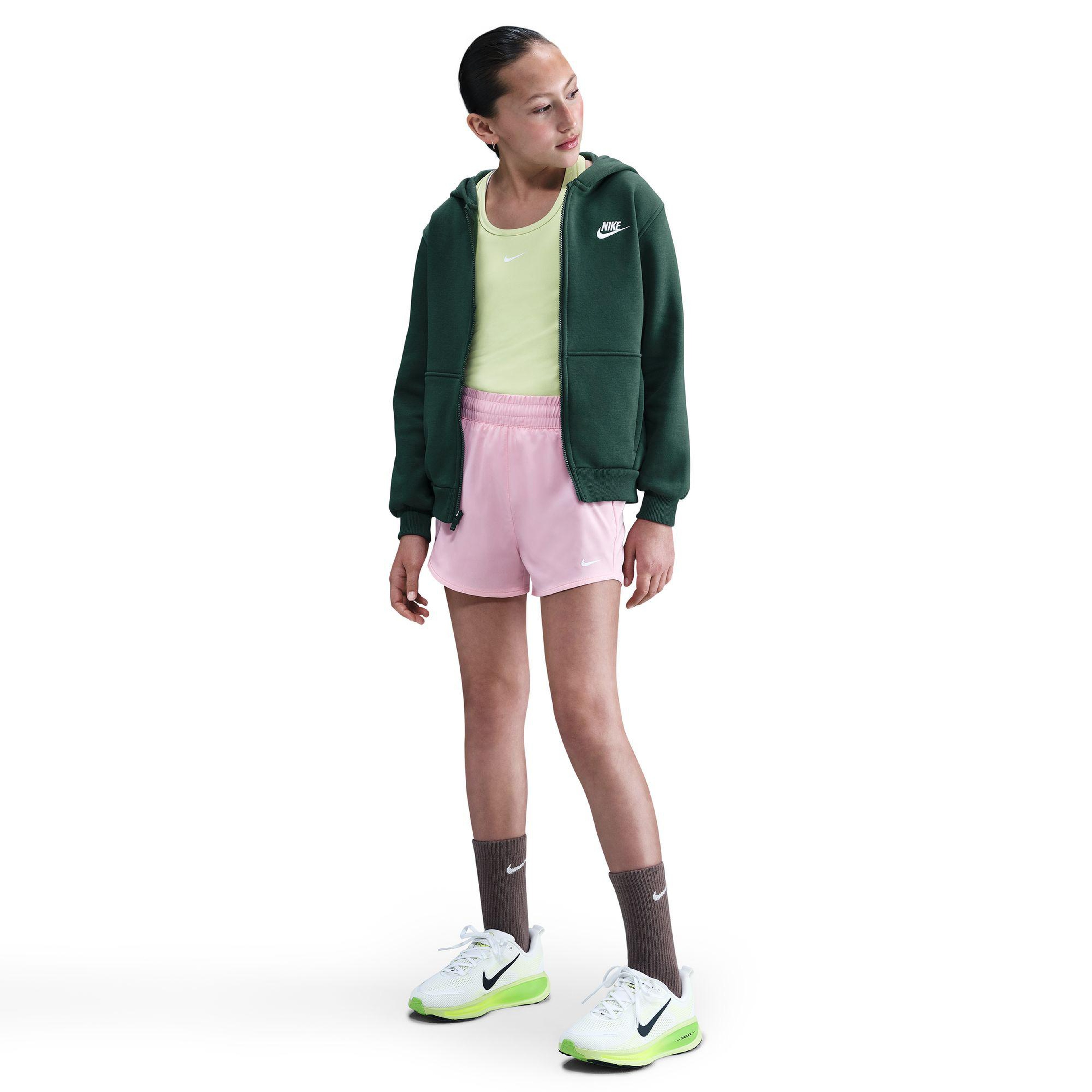 Nike Dri-Fit One Woven High Rise Çocuk Pembe Şort