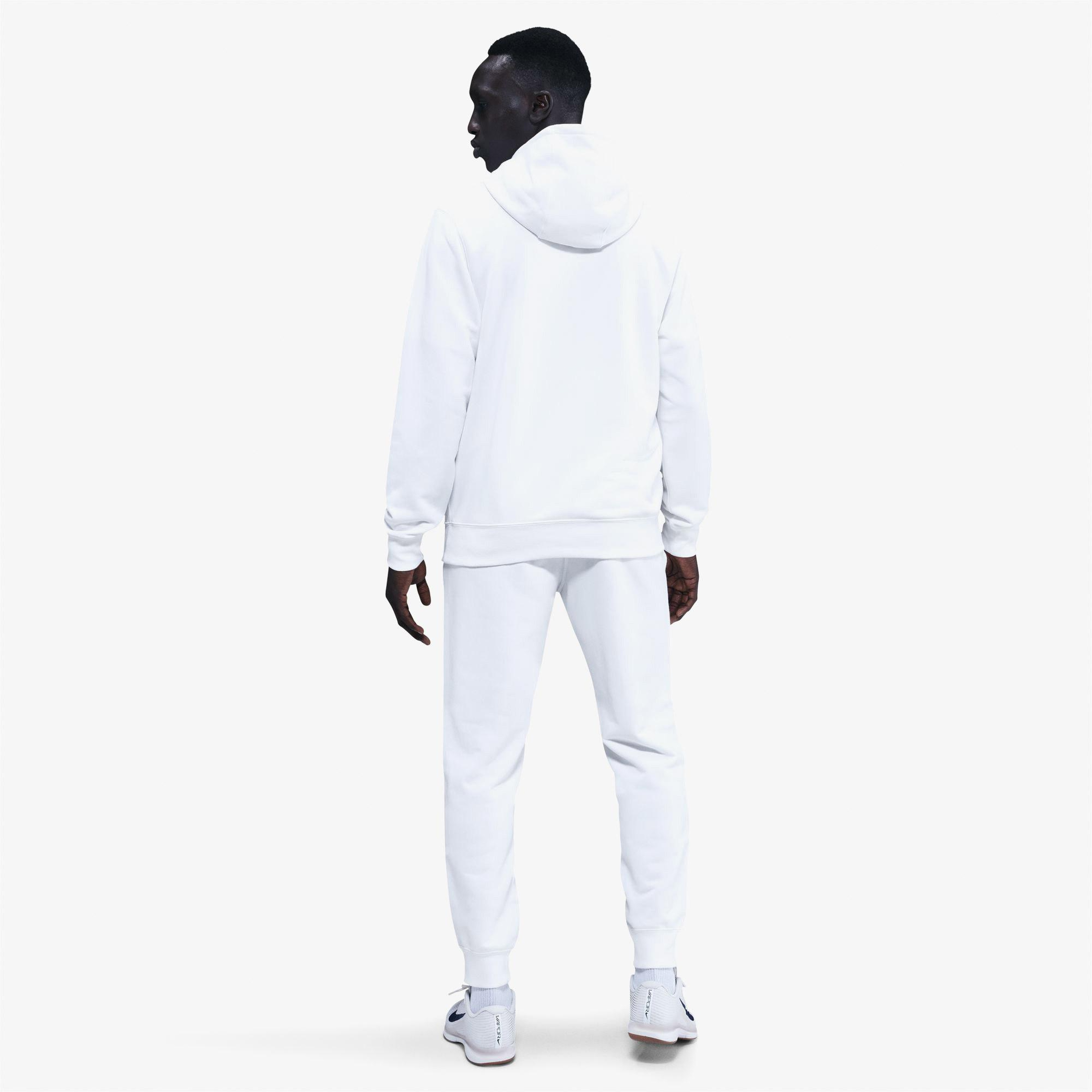 Nike Court Dri-Fit Heritage Fleece Erkek Beyaz Sweatshırt