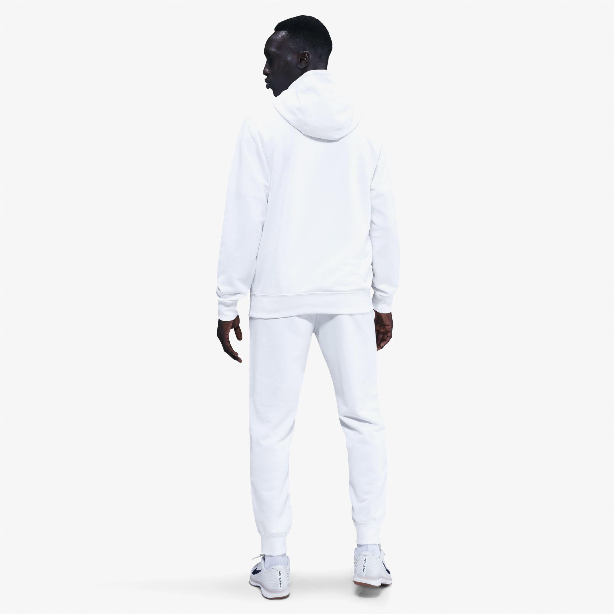 Nike Court Dri-Fit Heritage Fleece Erkek Beyaz Sweatshırt