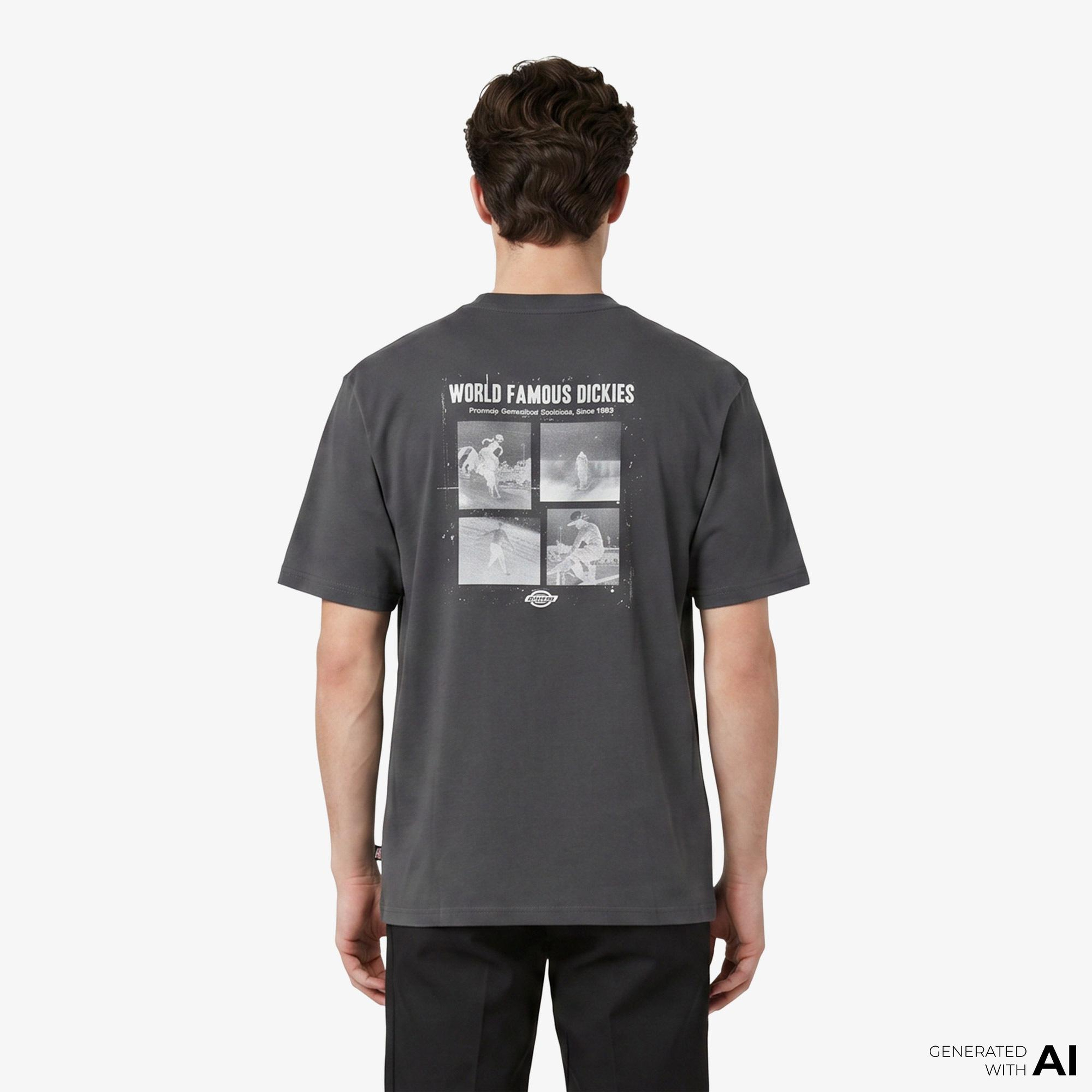 Dickies Wolfhurst Erkek Gri T-Shirt