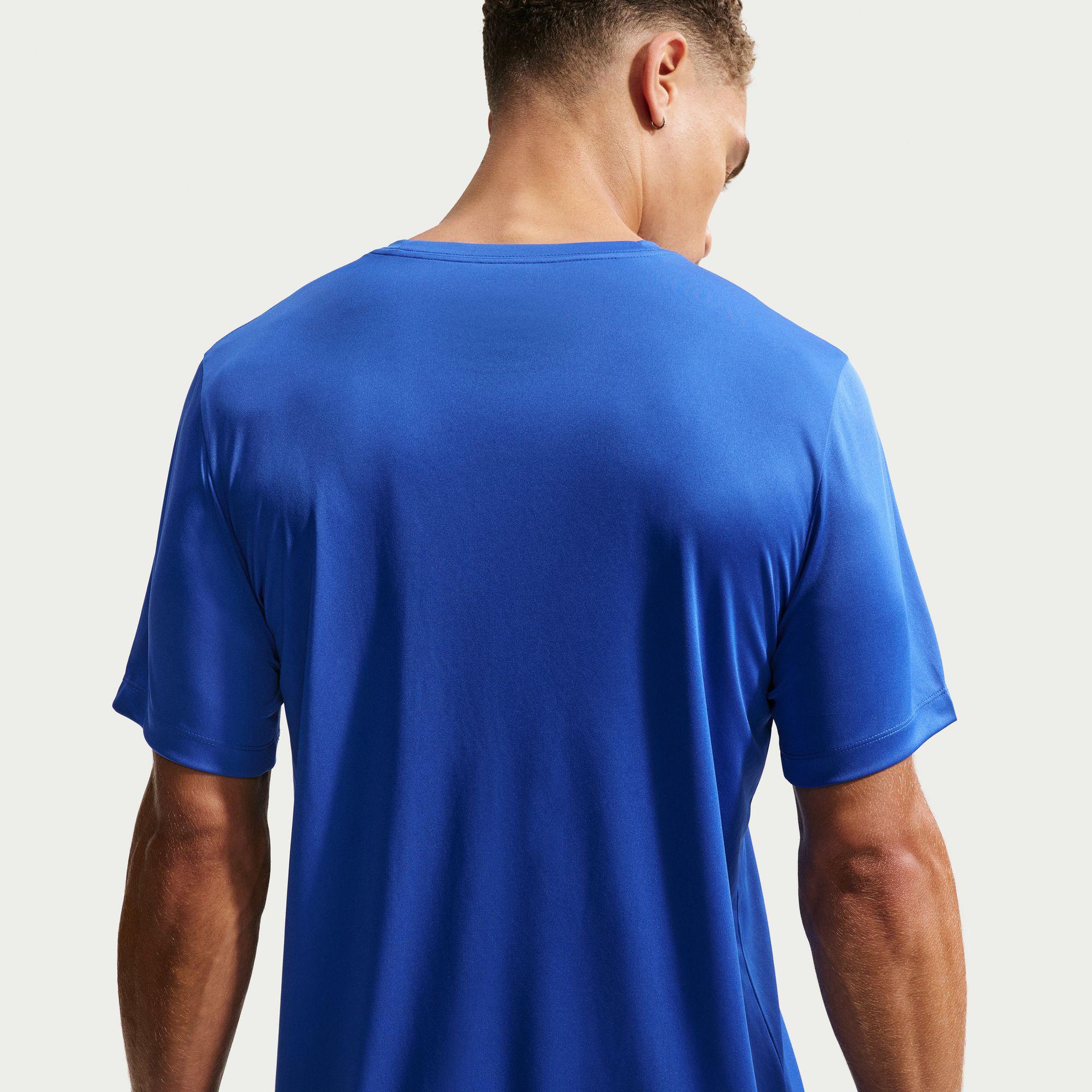 Nike Dri-Fit Standart Flex Erkek Mavi T-Shirt