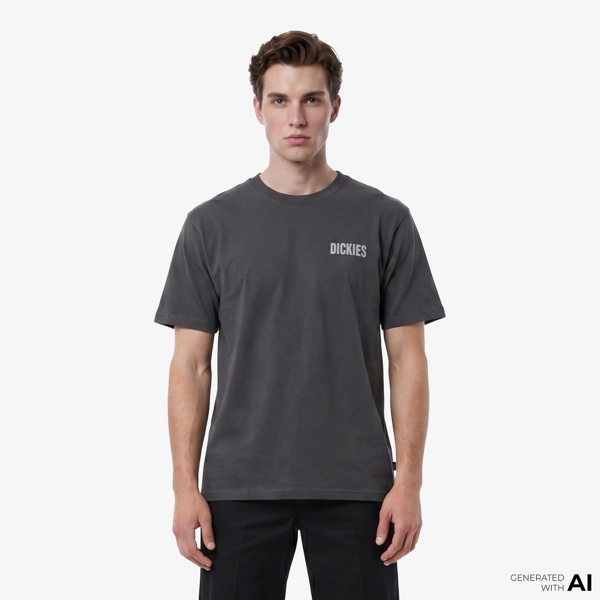 Dickies Wolfhurst Erkek Gri T-Shirt