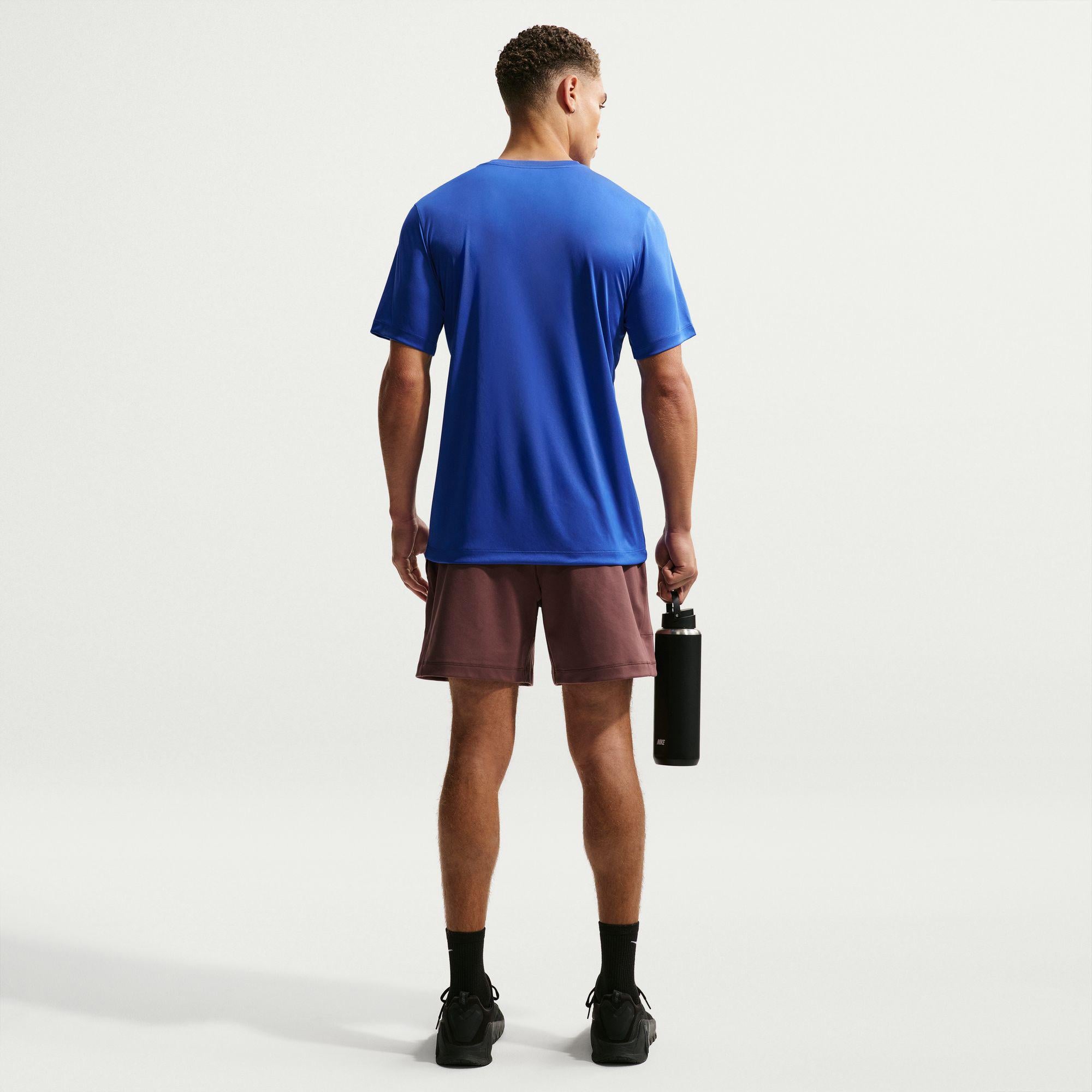 Nike Dri-Fit Standart Flex Erkek Mavi T-Shirt