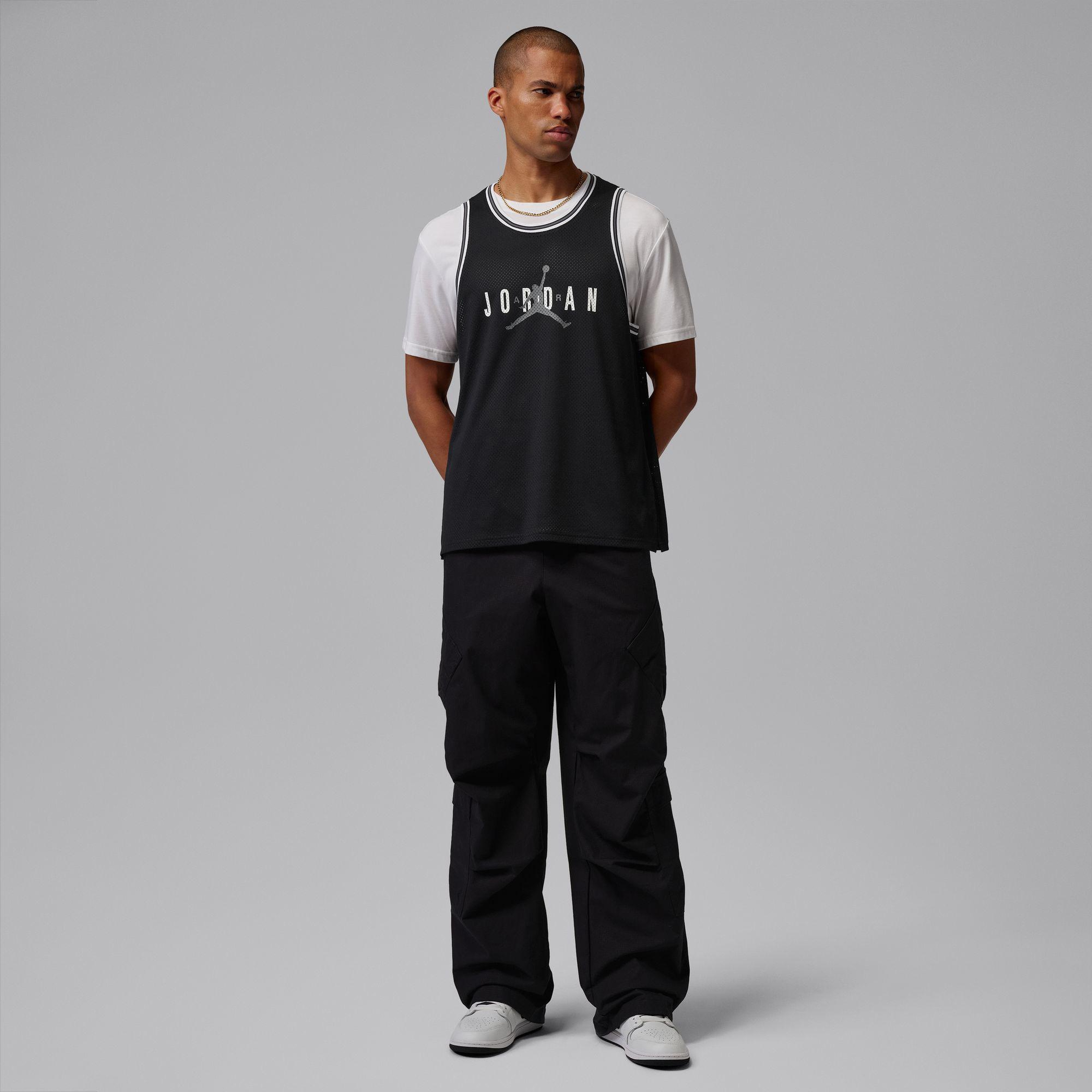 Jordan Brooklyn Mesh Jersey Erkek Siyah Kolsuz T-Shirt