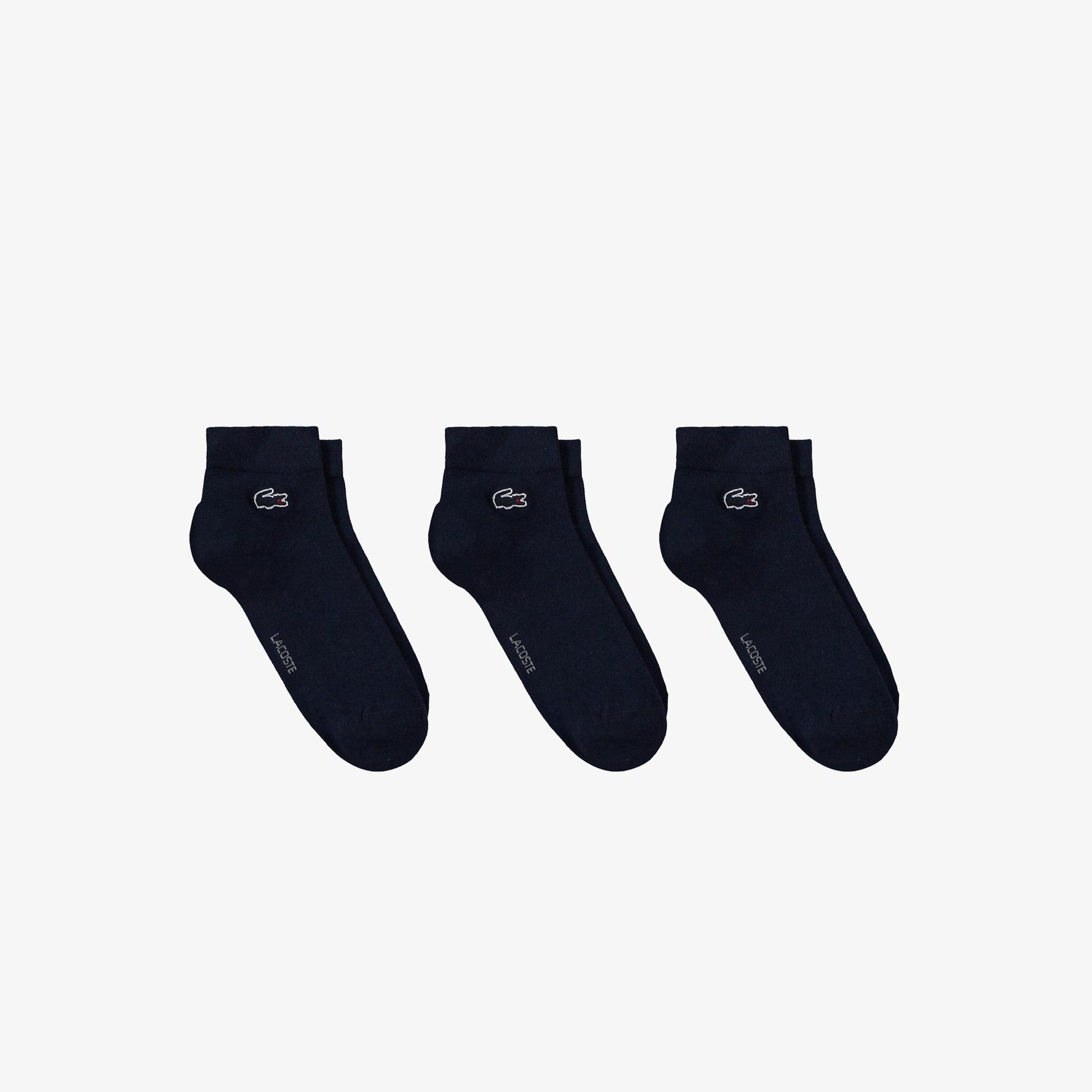 Lacoste Unisex 3'lü Lacivert Çorap