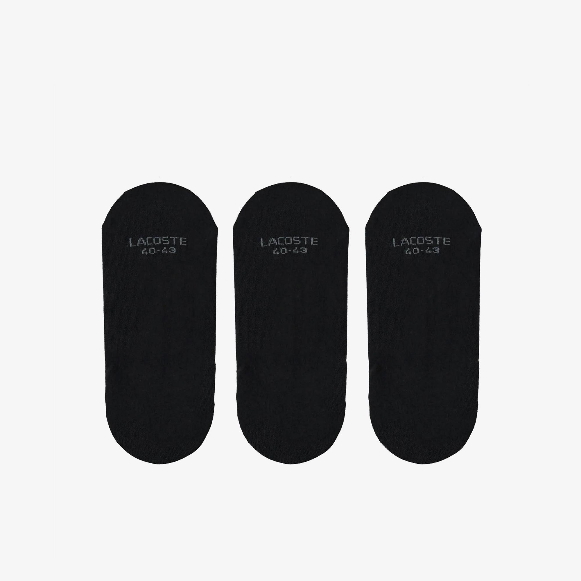 Lacoste Unisex 3'lü Siyah Çorap