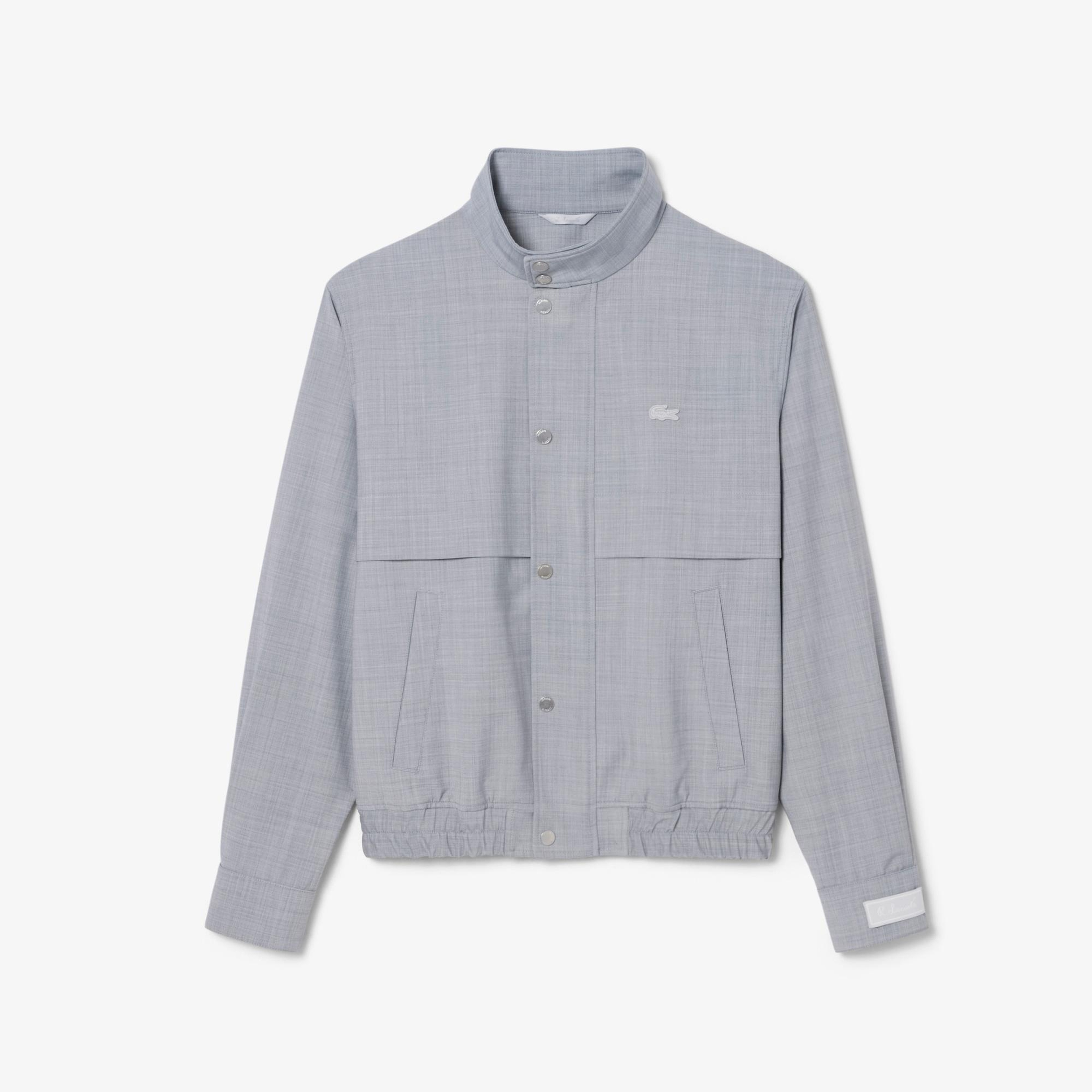 Lacoste Erkek Dik Yaka Gri Ceket